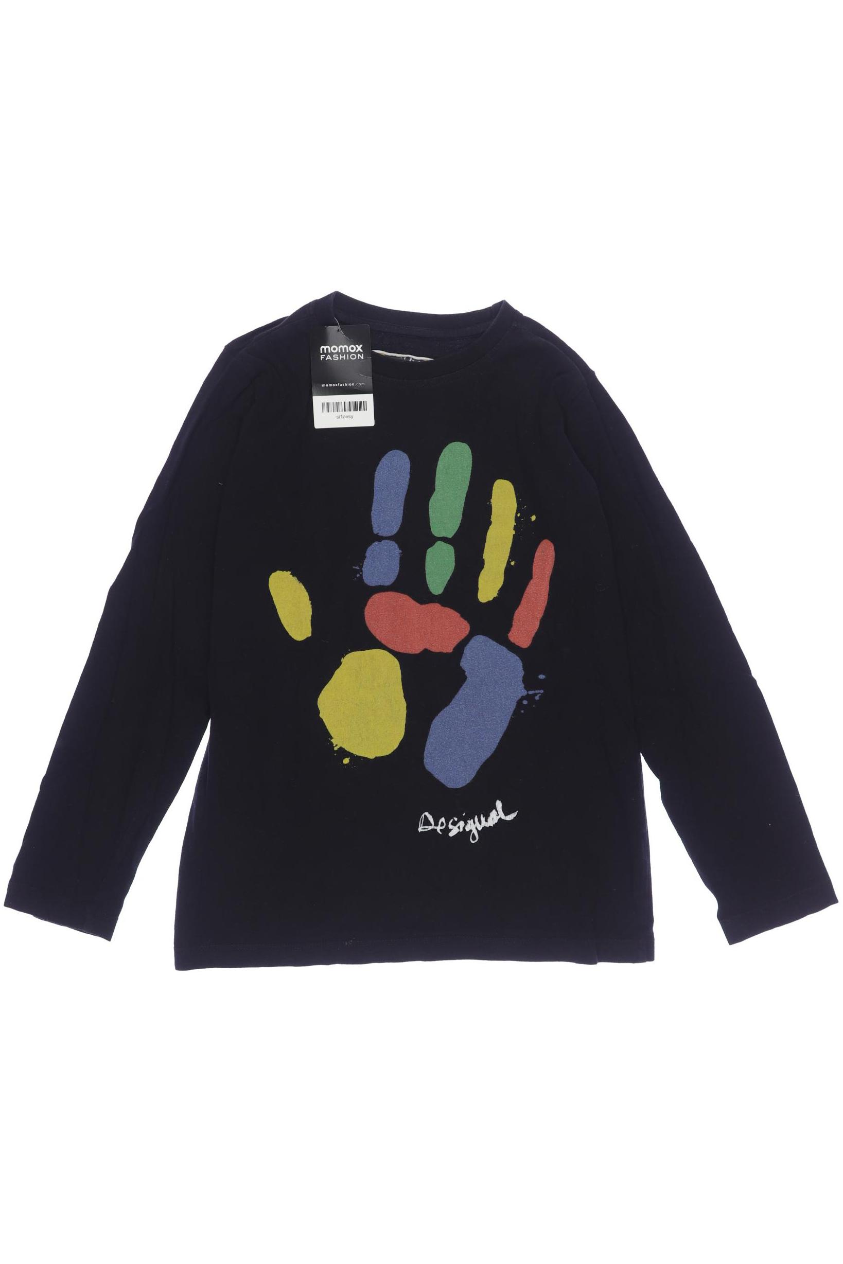

Desigual Herren Langarmshirt, schwarz, Gr. 140