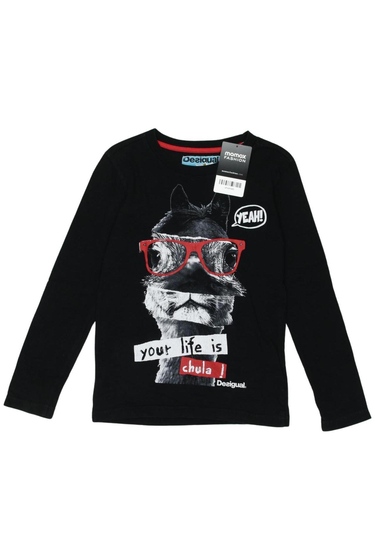 

Desigual Herren Langarmshirt, schwarz, Gr. 116