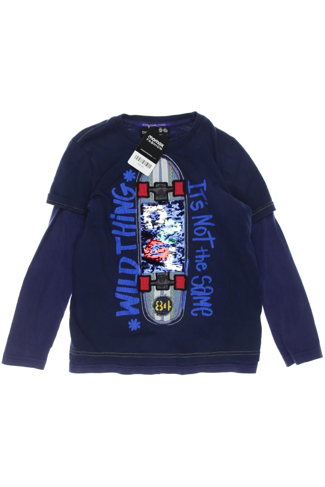 

Desigual Herren Langarmshirt, marineblau, Gr. 134/140