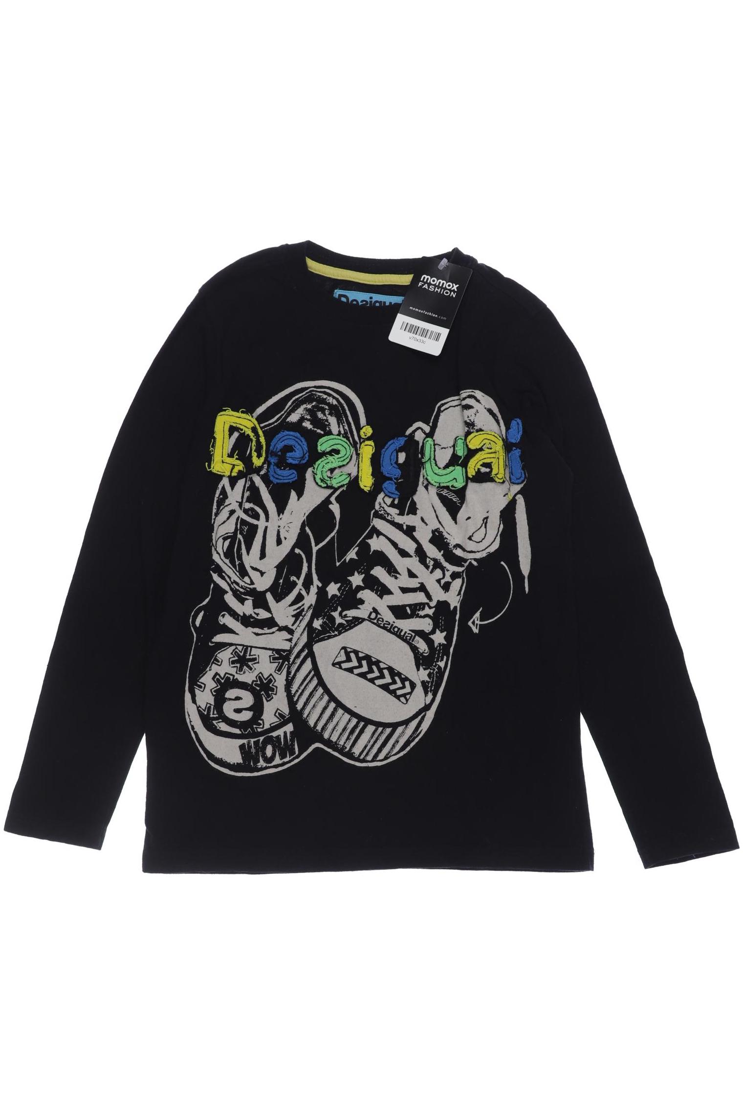 

Desigual Herren Langarmshirt, schwarz, Gr. 140