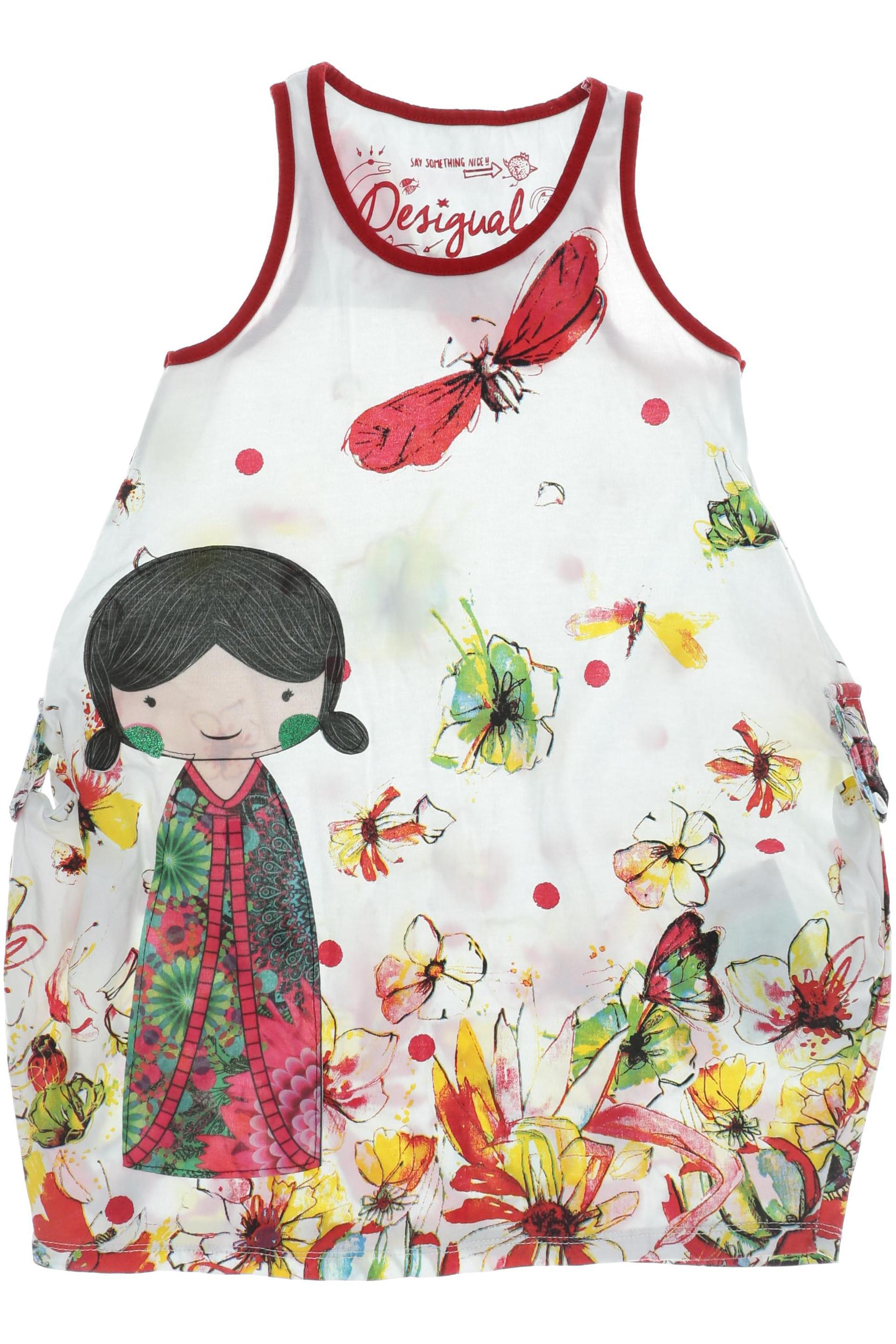 

Desigual Mädchen Kleid, weiß, Gr. 110