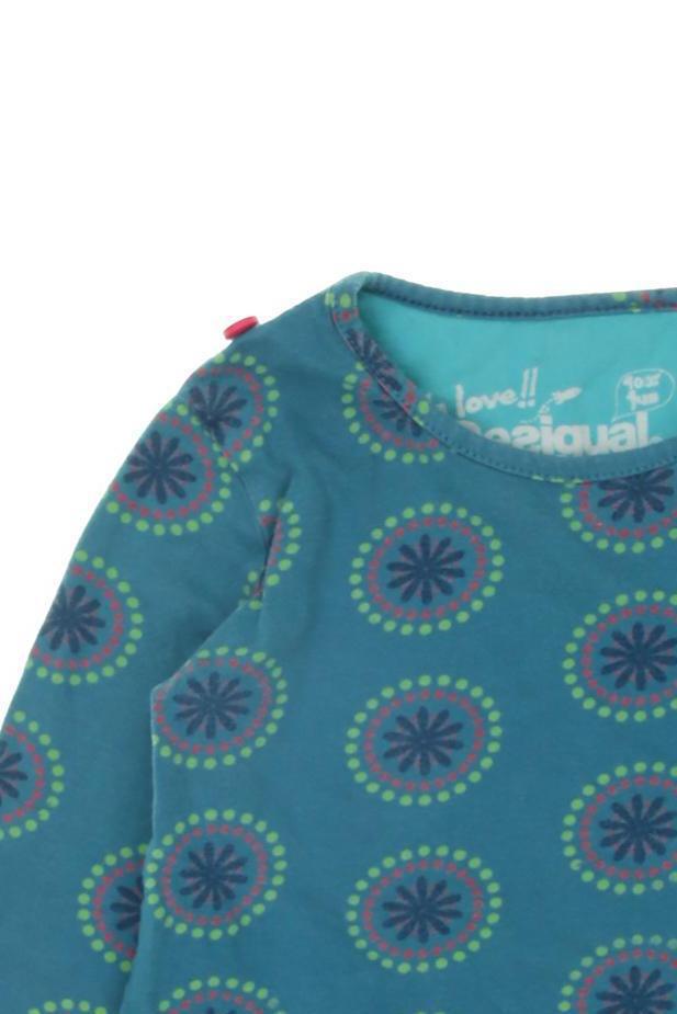 Thumbnail - Desigual Mädchen Langarmshirt, türkis, Gr. 134