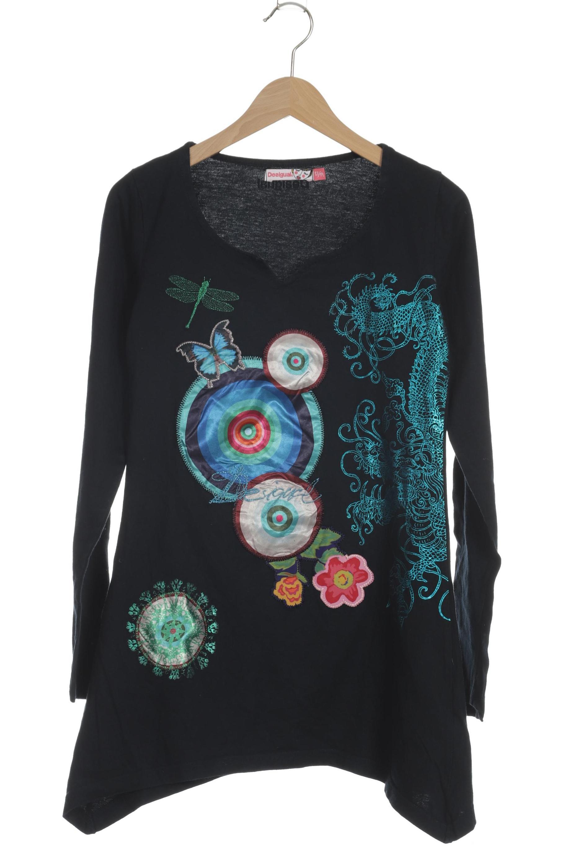 

Desigual Mädchen Langarmshirt, schwarz, Gr.