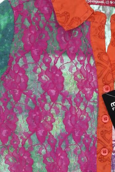 Thumbnail - Desigual Mädchen Bluse, mehrfarbig, Gr. 140