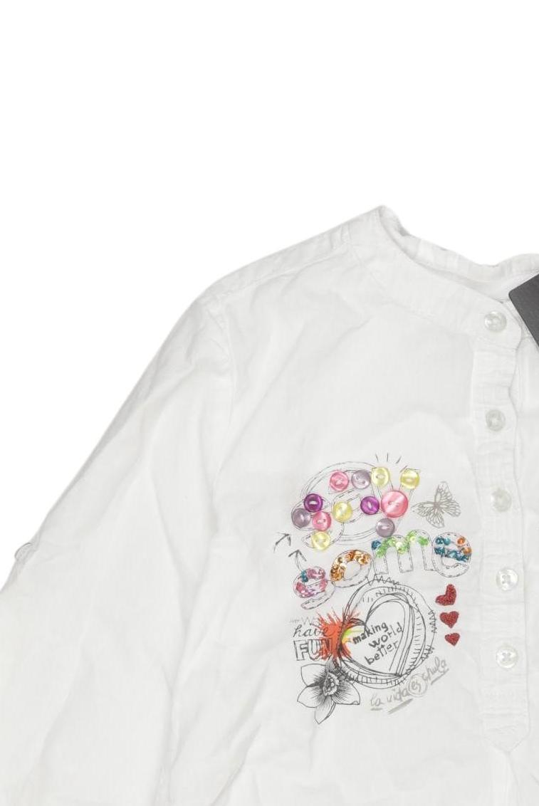 Thumbnail - Desigual Mädchen Bluse, weiß, Gr. 116
