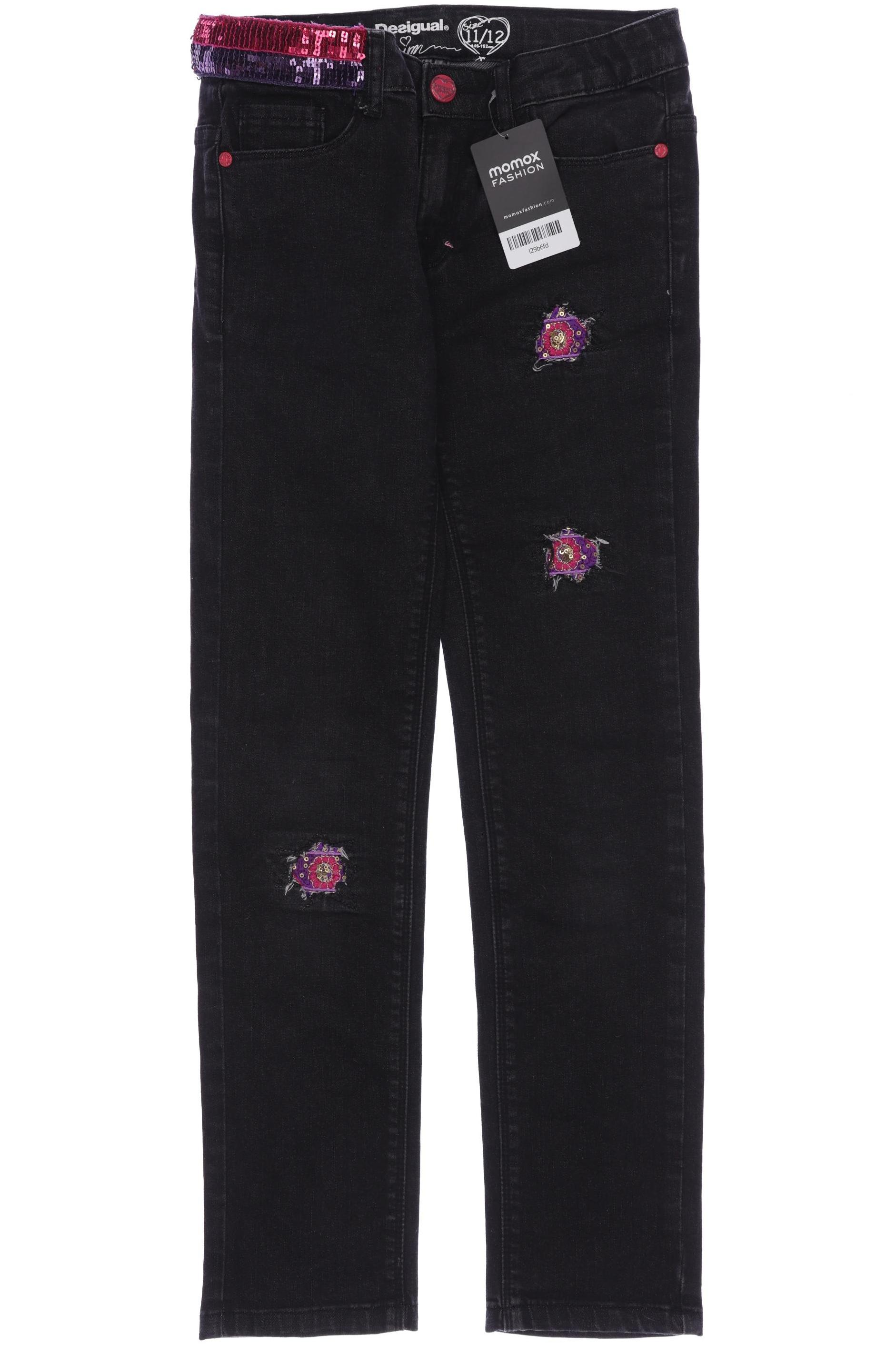 

Desigual Damen Jeans, schwarz, Gr. 146