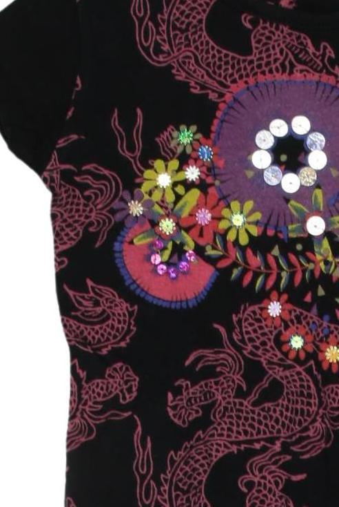 Thumbnail - Desigual Mädchen Kleid, schwarz, Gr. 104