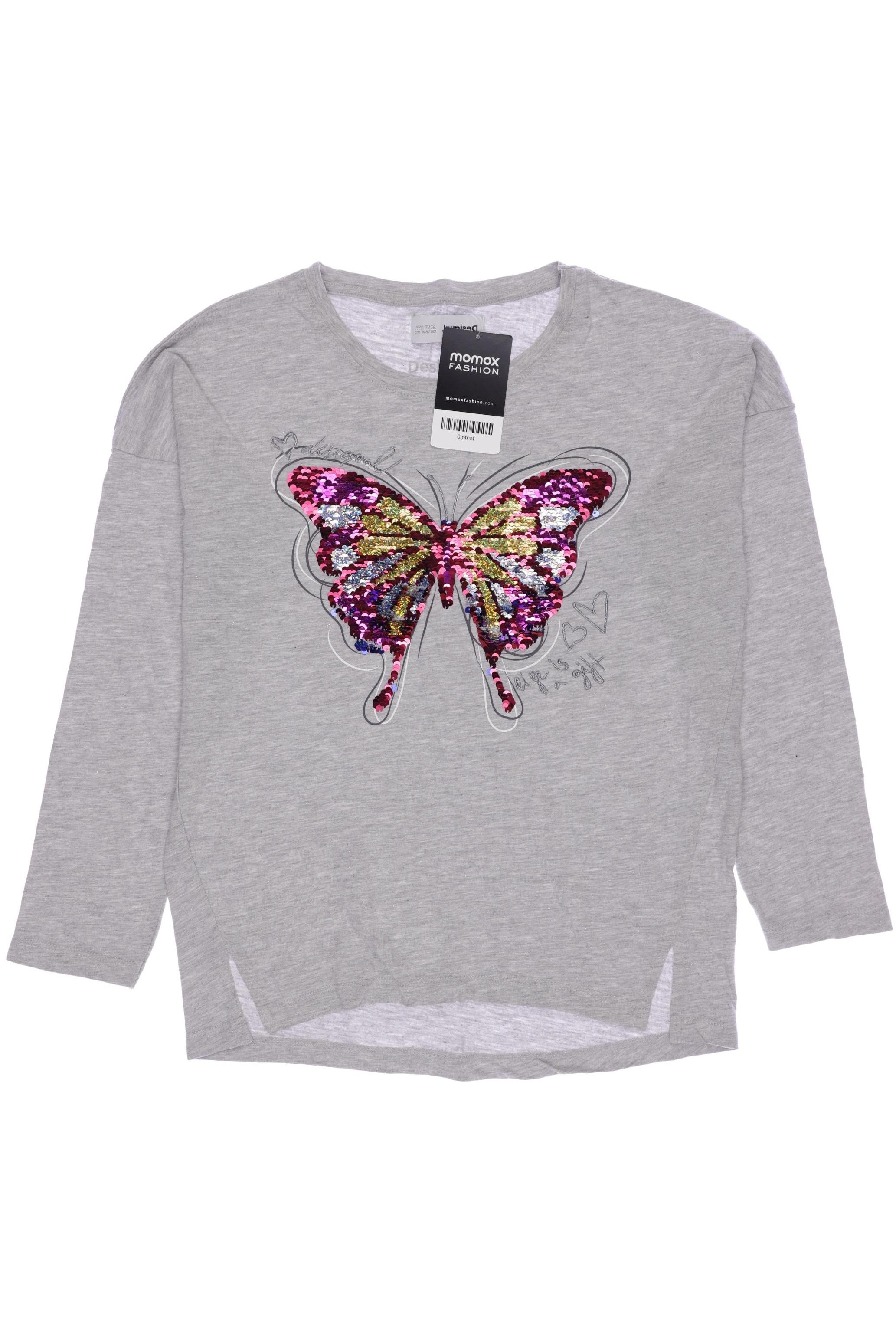 

Desigual Damen Langarmshirt, grau, Gr. 146