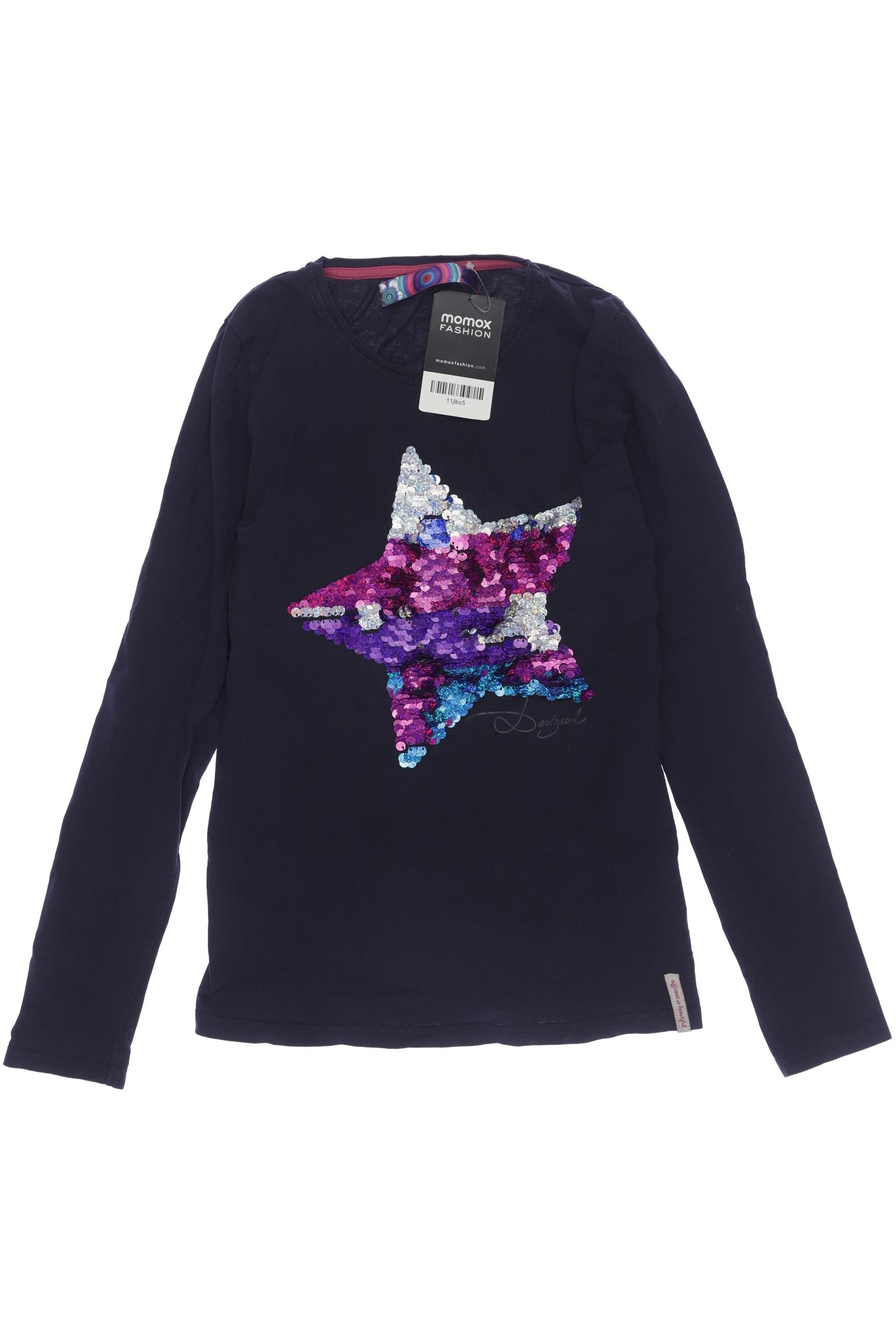 

Desigual Damen Langarmshirt, marineblau, Gr. 152