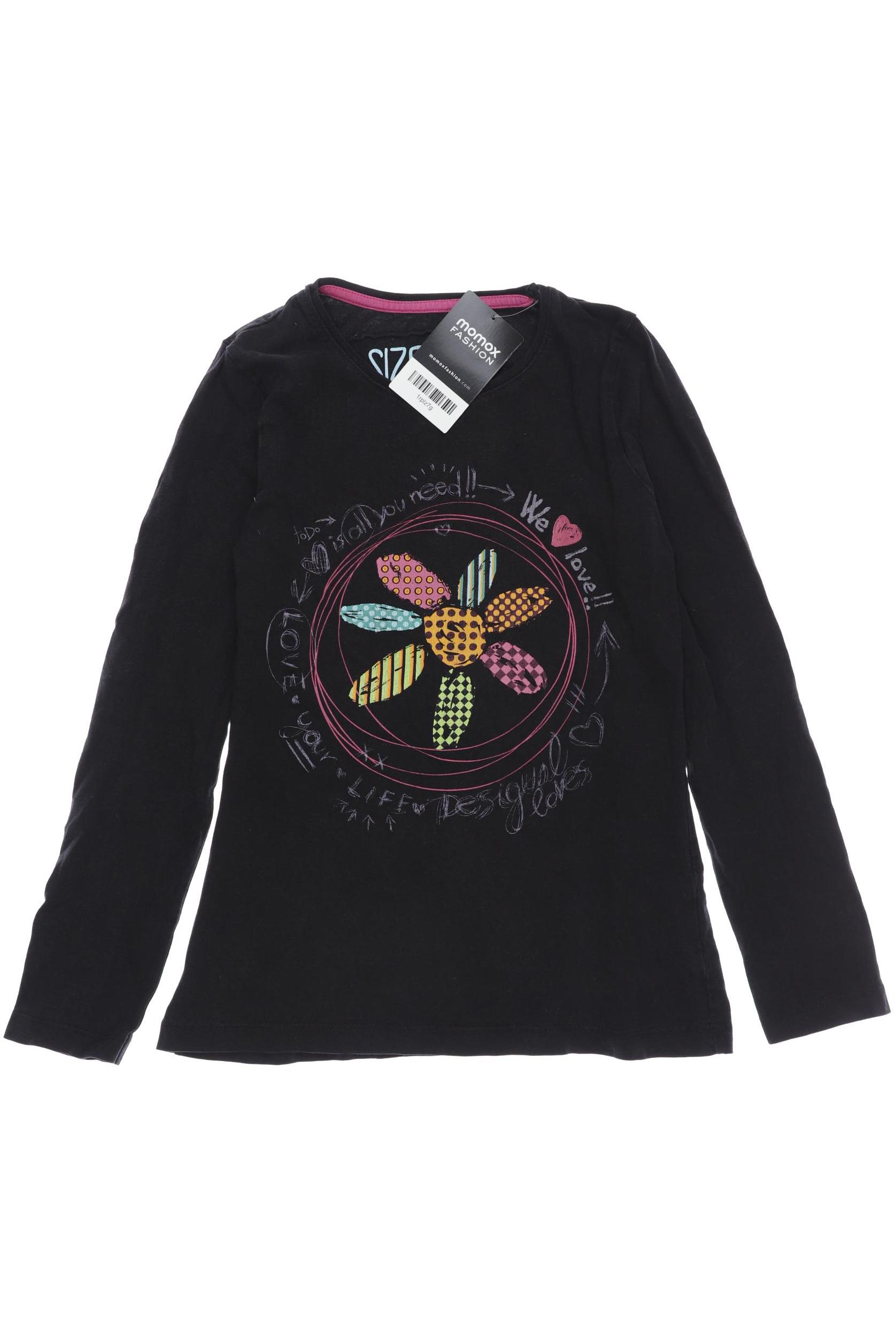 

Desigual Damen Langarmshirt, schwarz, Gr. 140