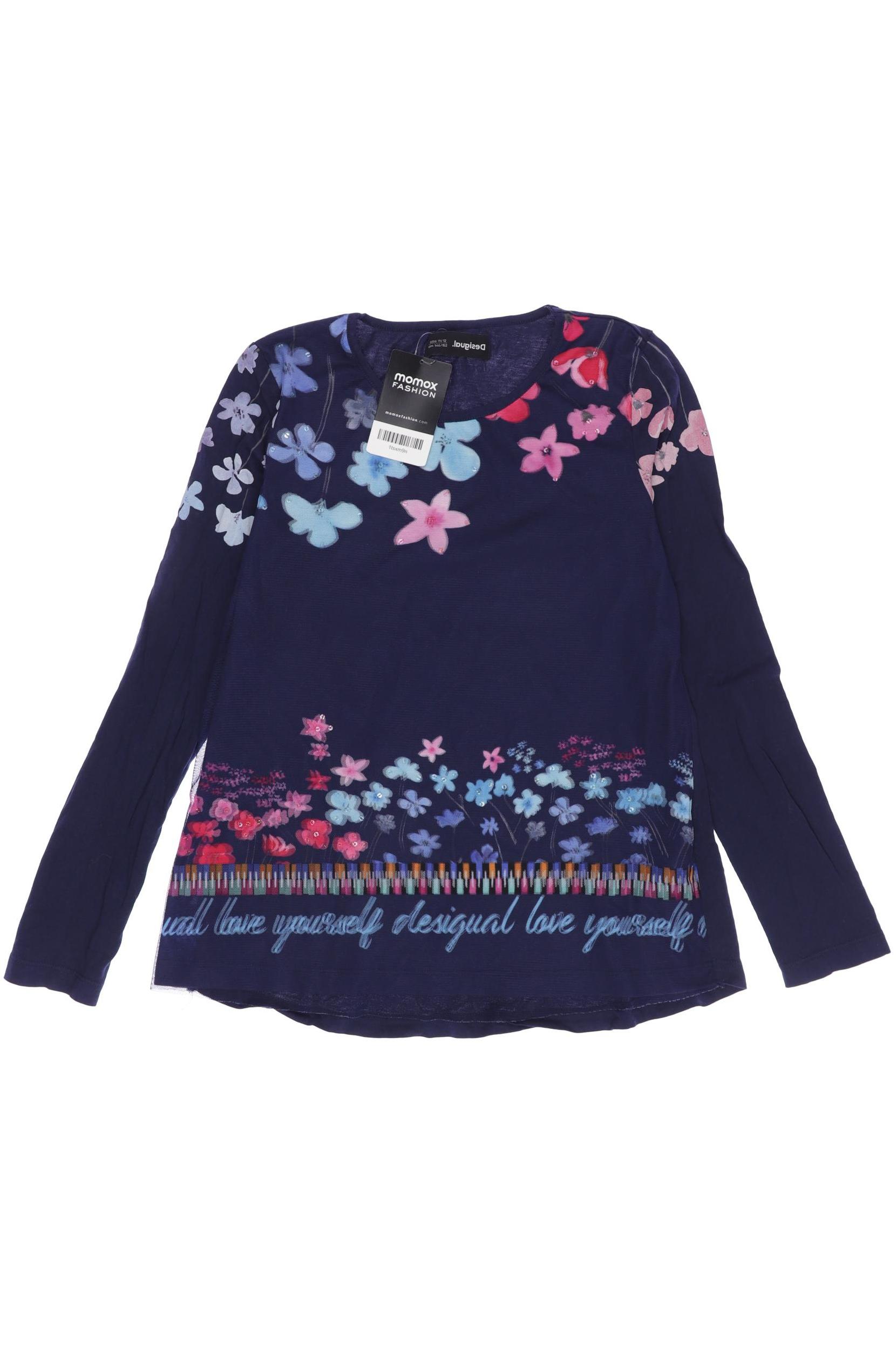 

Desigual Damen Langarmshirt, marineblau, Gr. 146