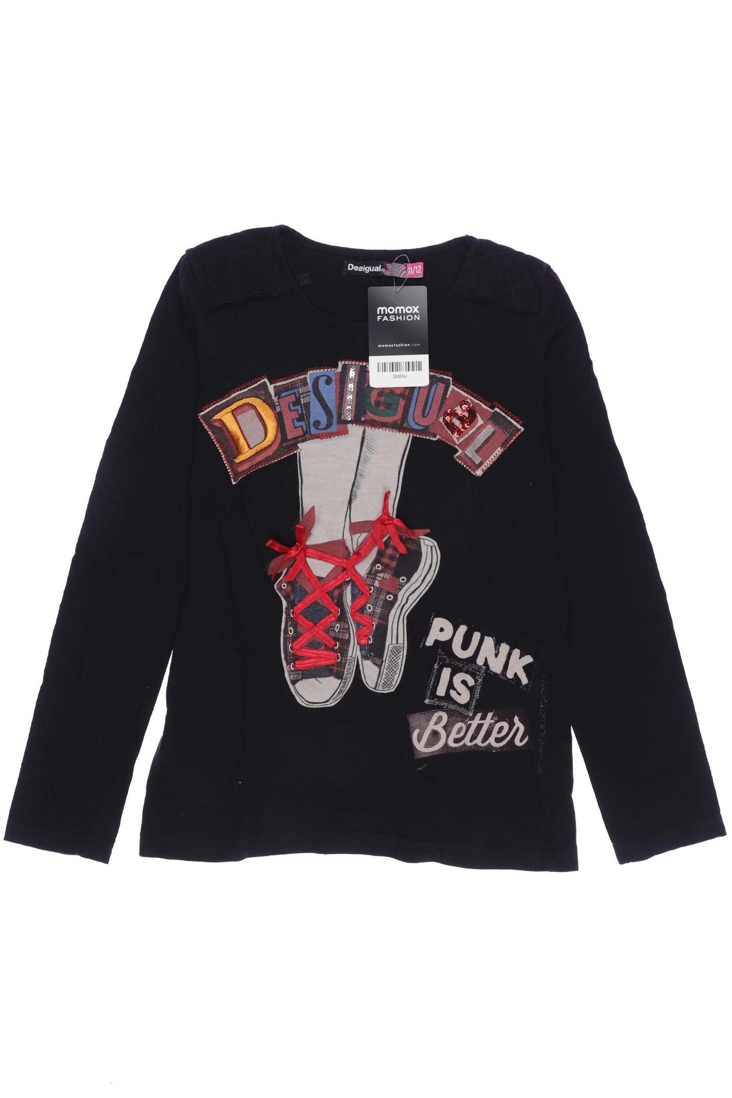

Desigual Damen Langarmshirt, schwarz, Gr. 152