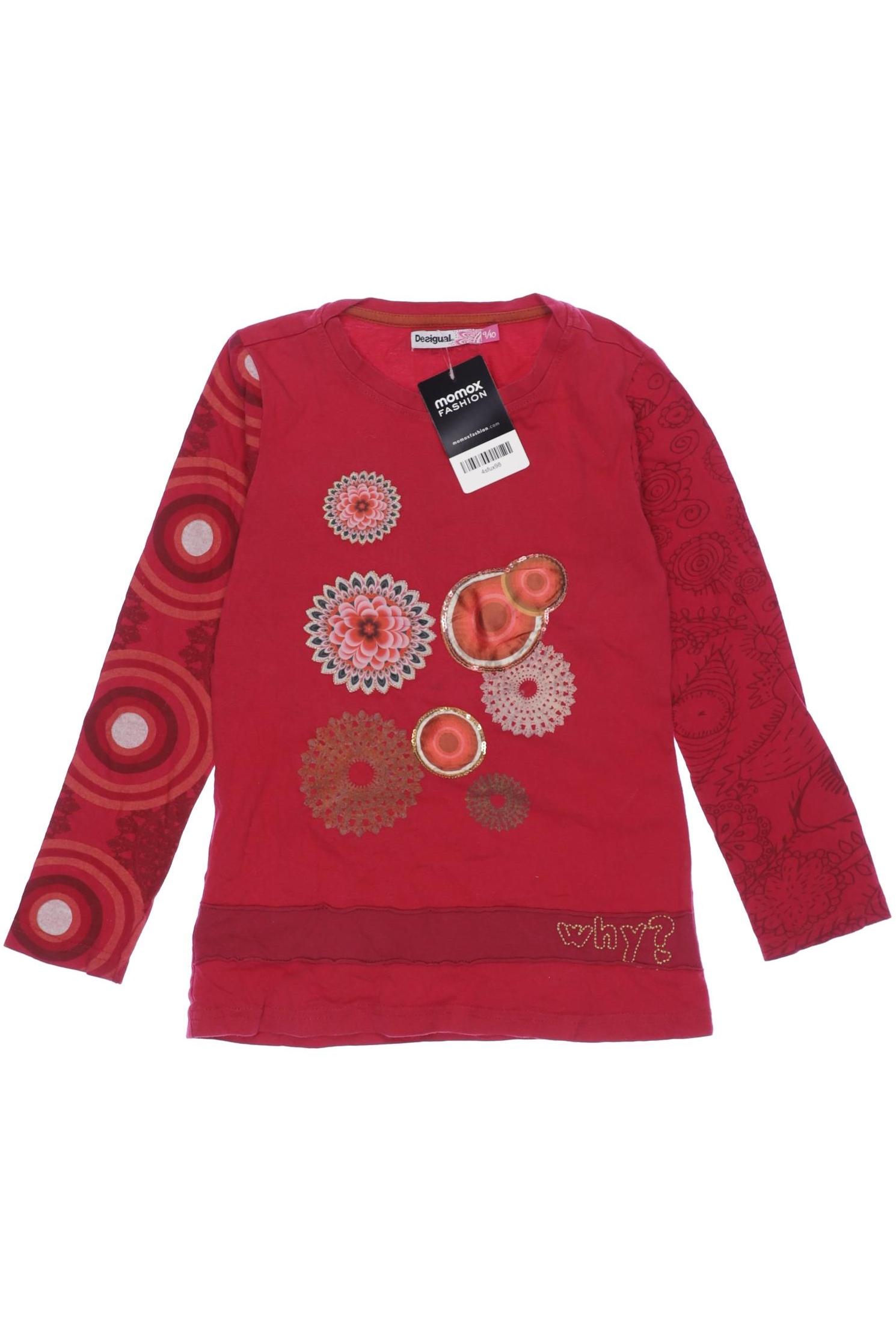

Desigual Damen Langarmshirt, rot, Gr. 140