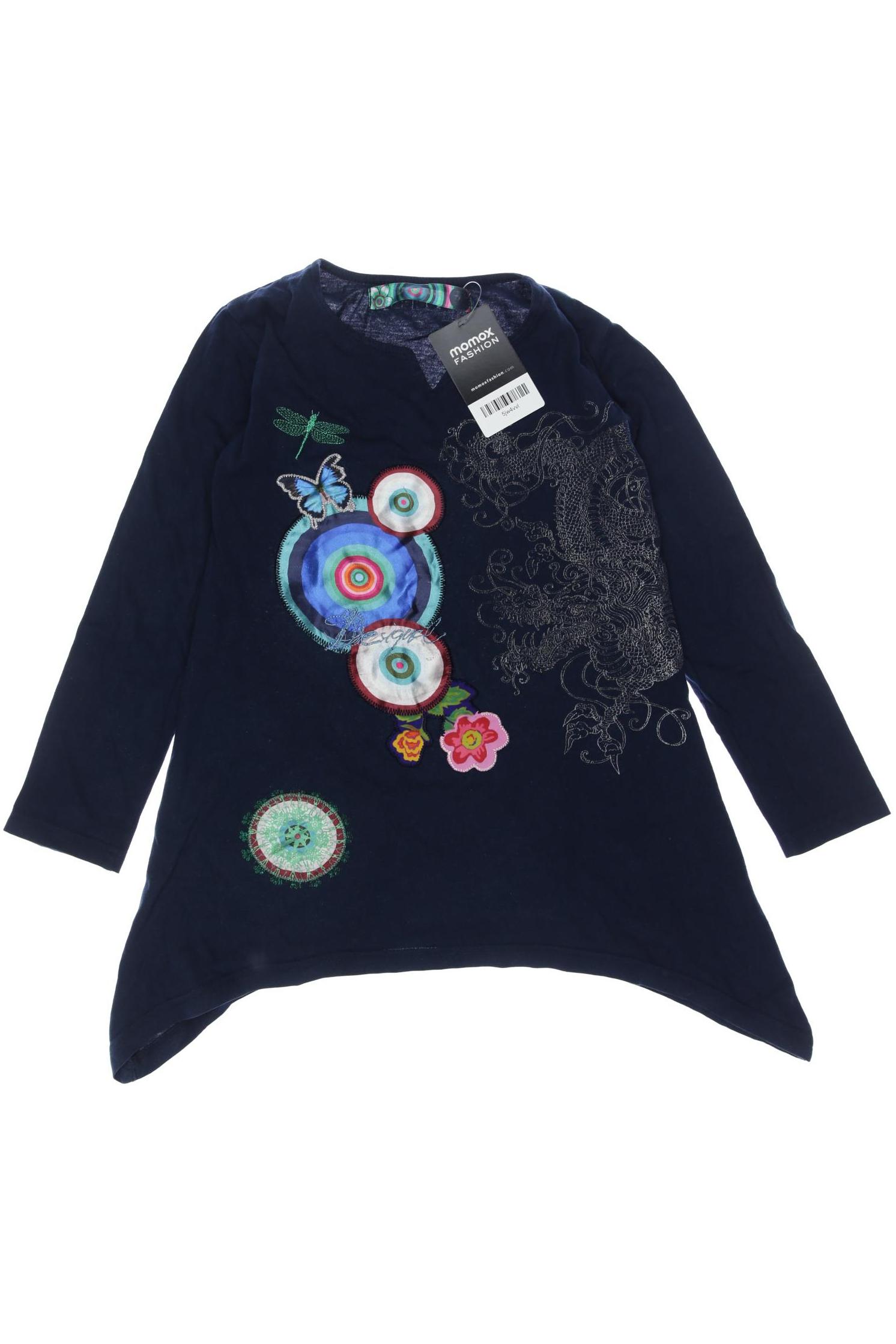 

Desigual Damen Langarmshirt, marineblau, Gr. 128