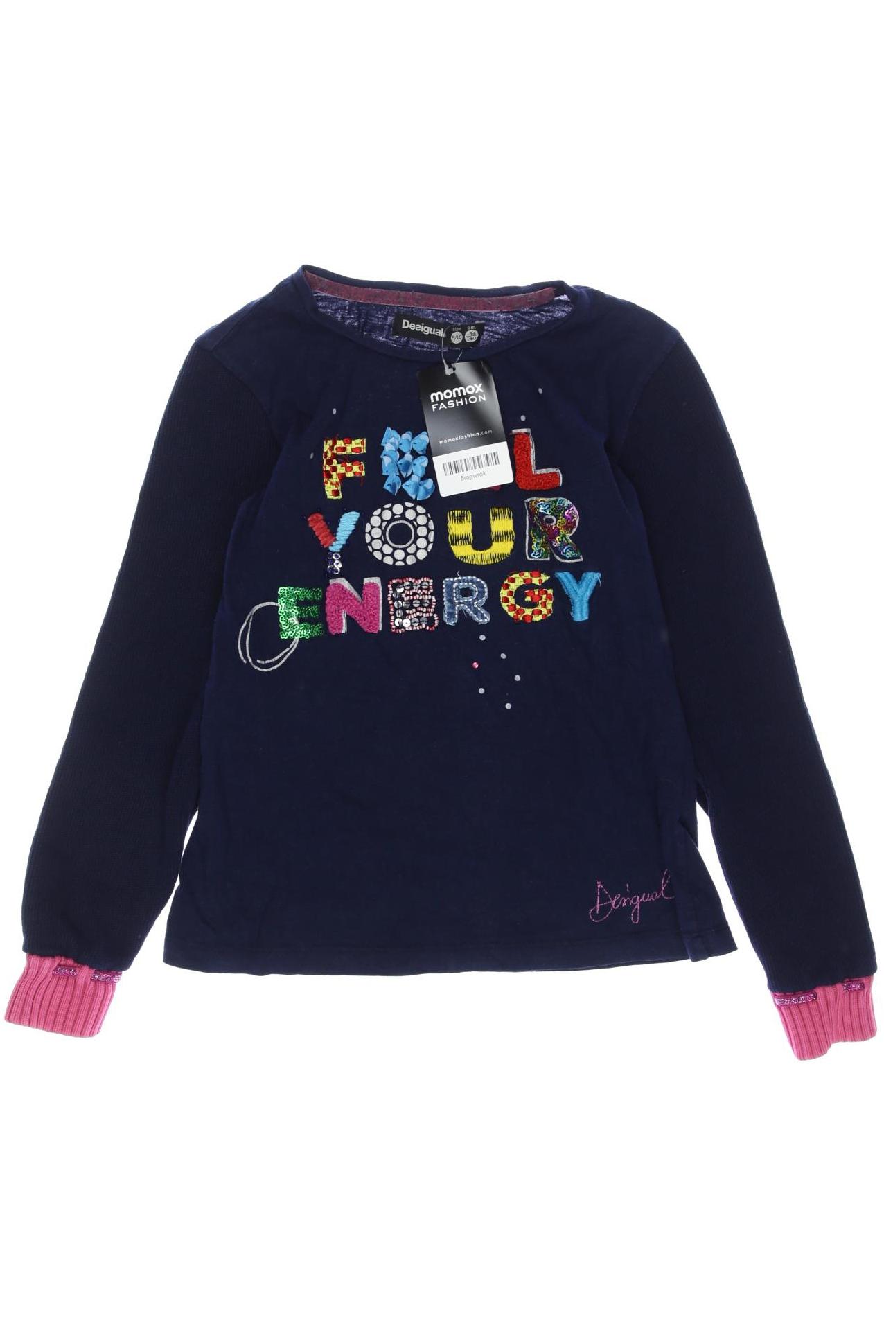 

Desigual Damen Langarmshirt, marineblau, Gr. 134/140