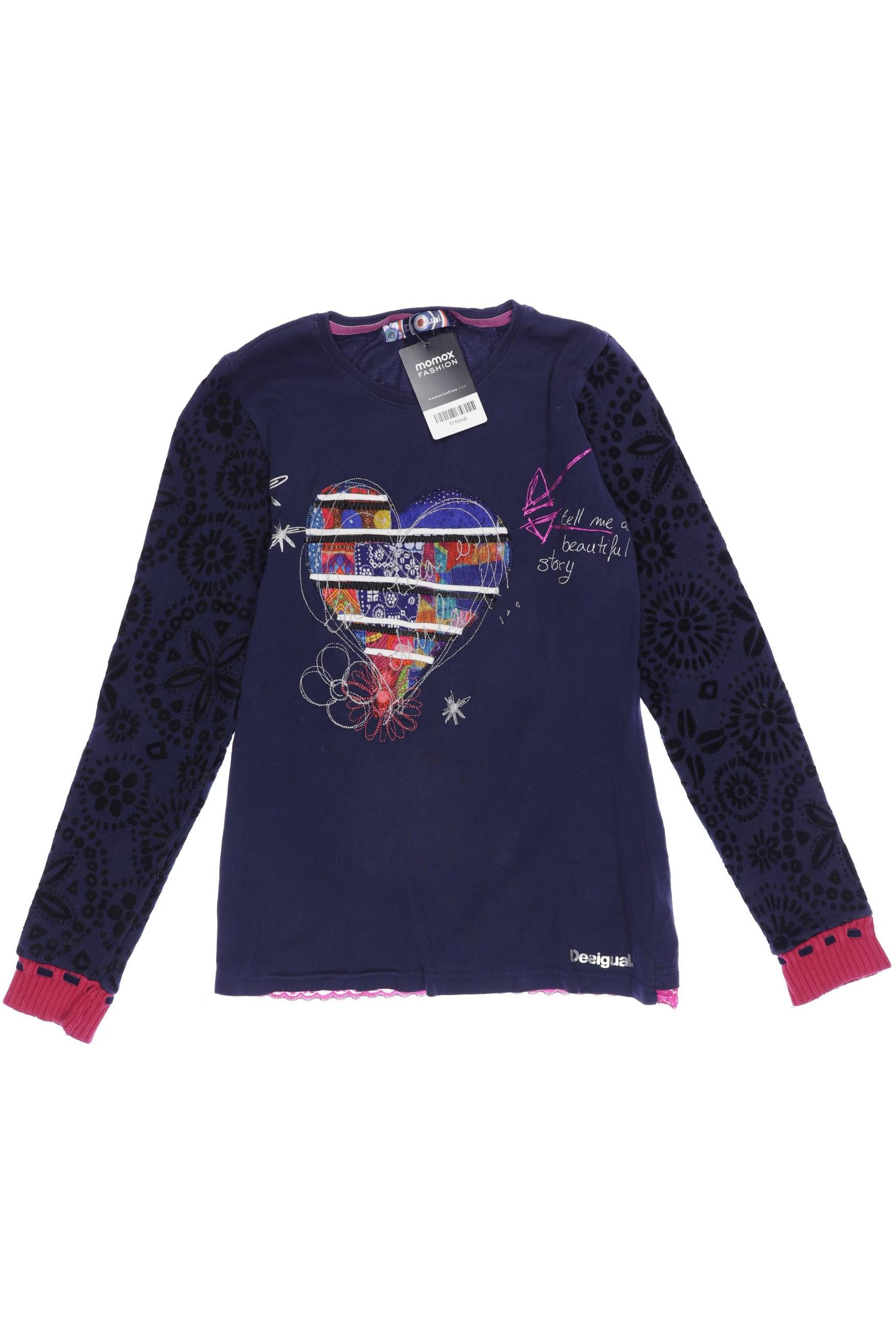 

Desigual Damen Langarmshirt, marineblau, Gr. 164