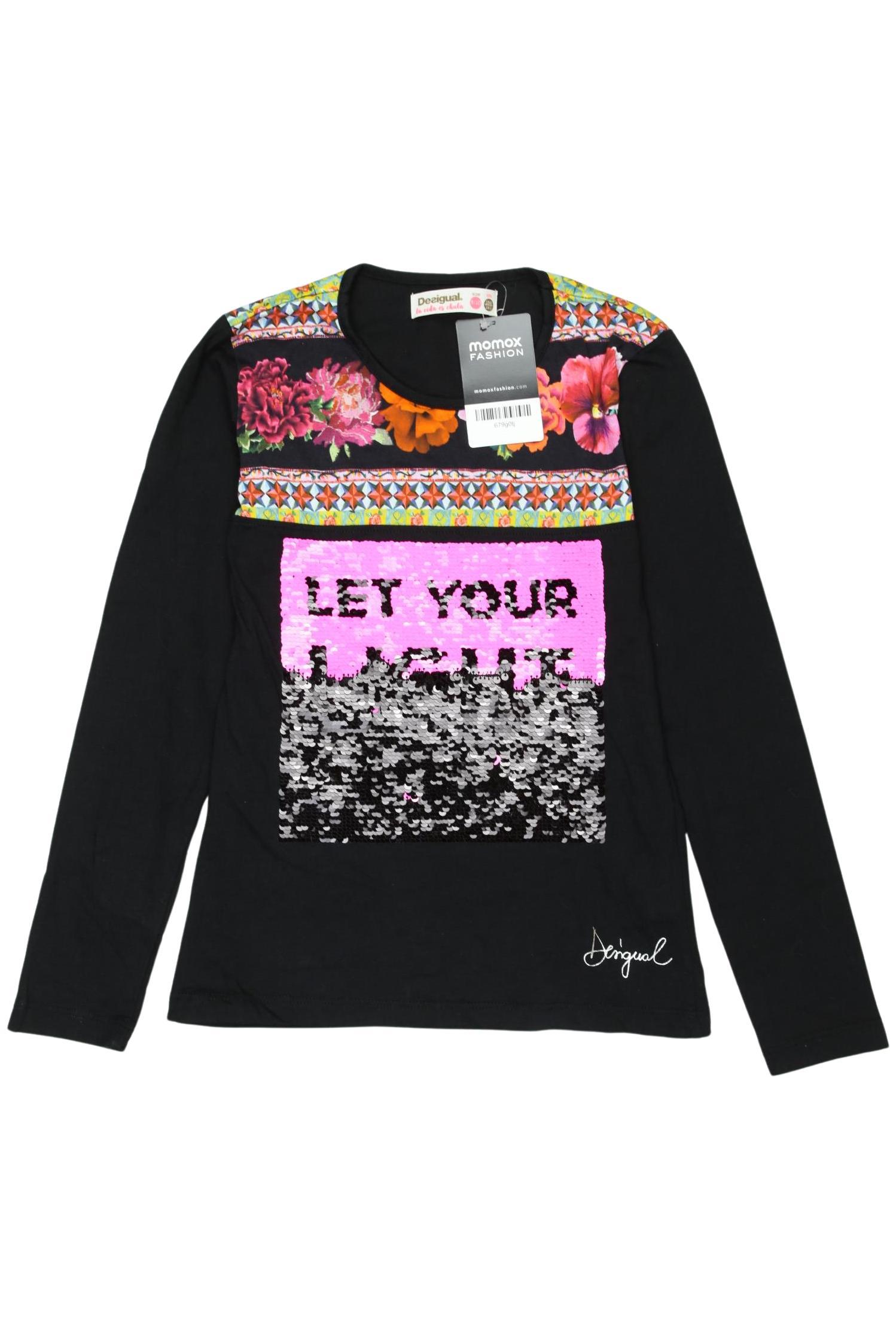 

Desigual Damen Langarmshirt, schwarz, Gr. 134