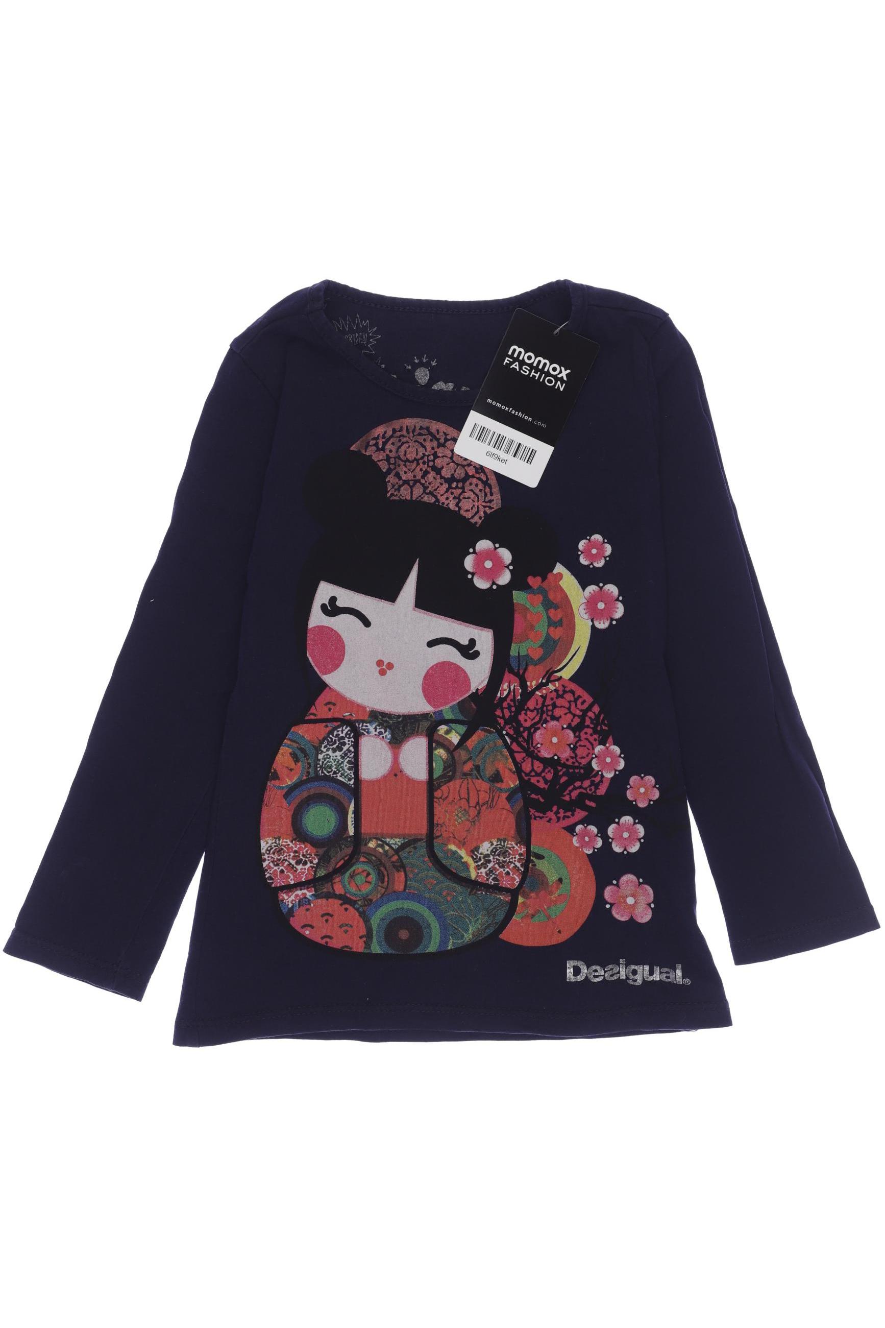 

Desigual Damen Langarmshirt, marineblau, Gr. 104