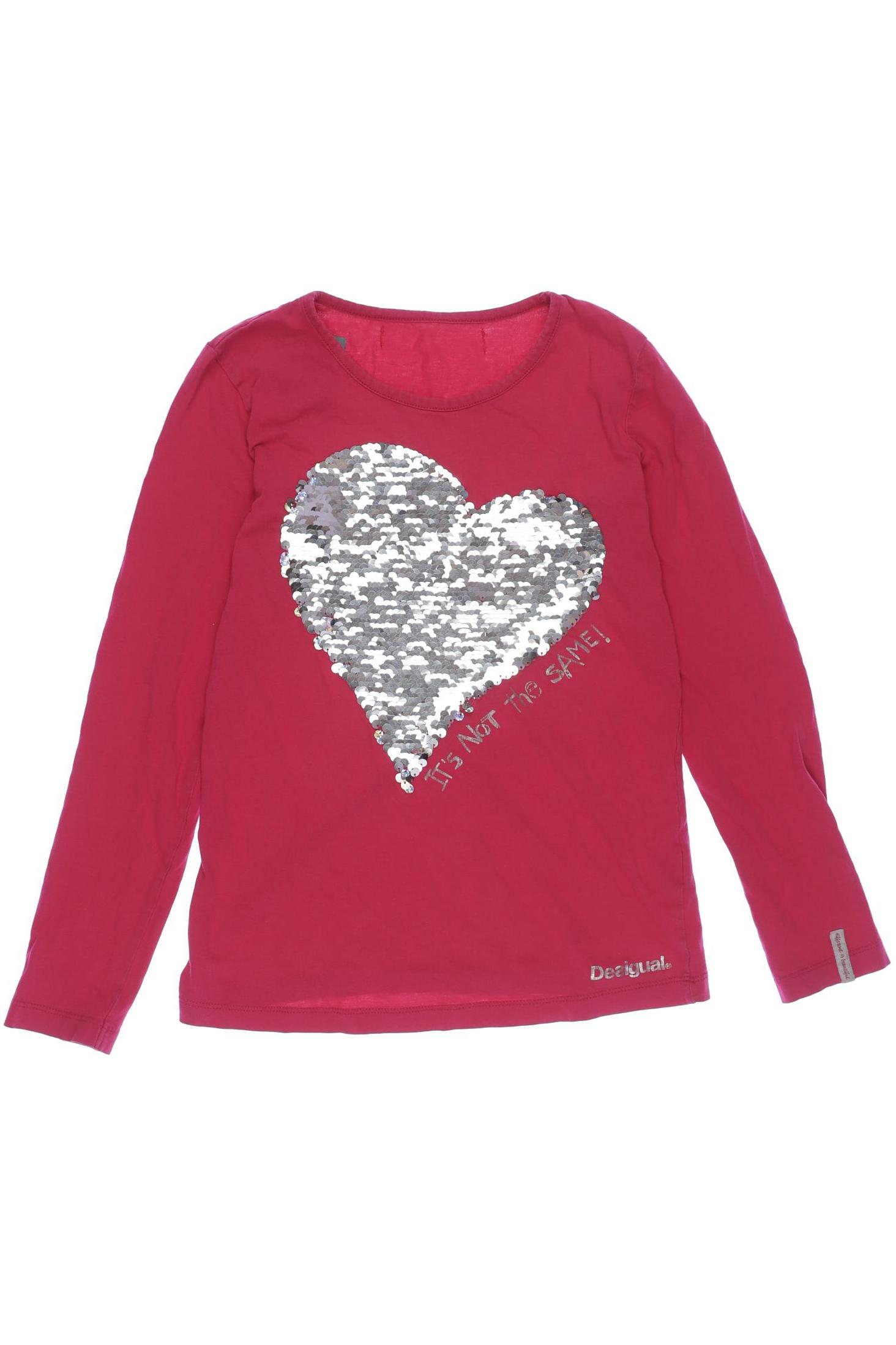 

Desigual Damen Langarmshirt, pink, Gr. 152