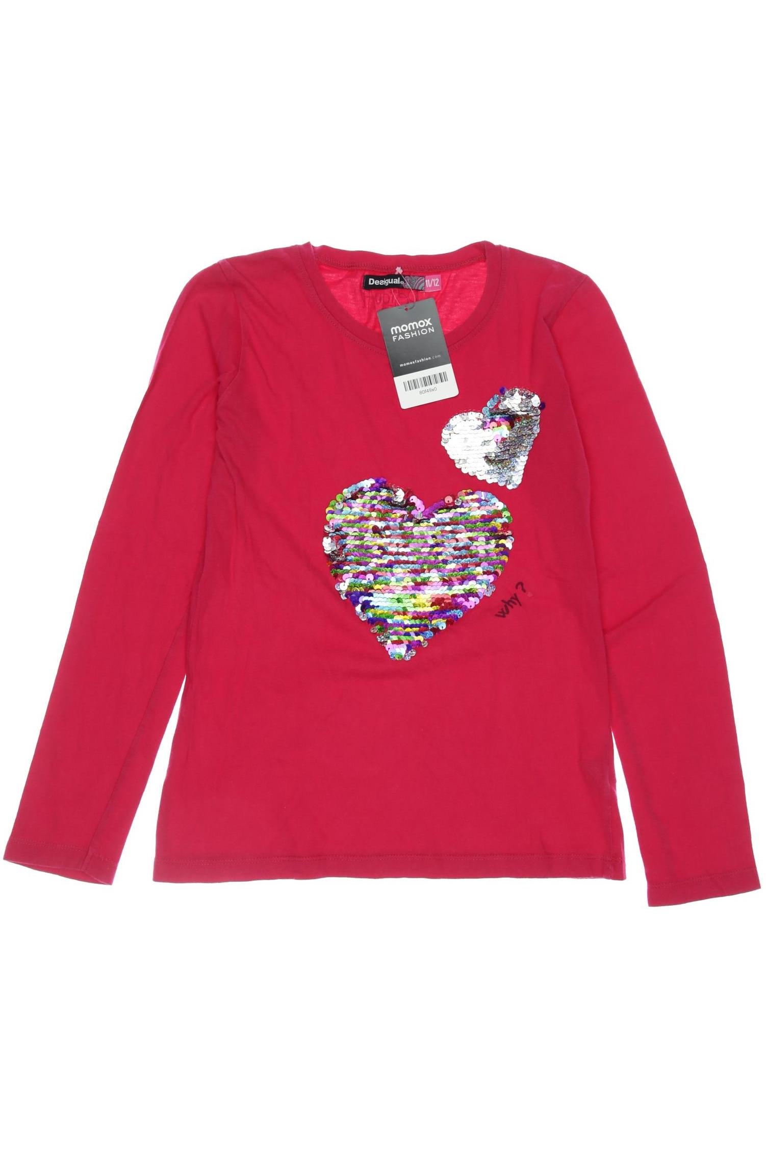 

Desigual Damen Langarmshirt, pink, Gr. 152