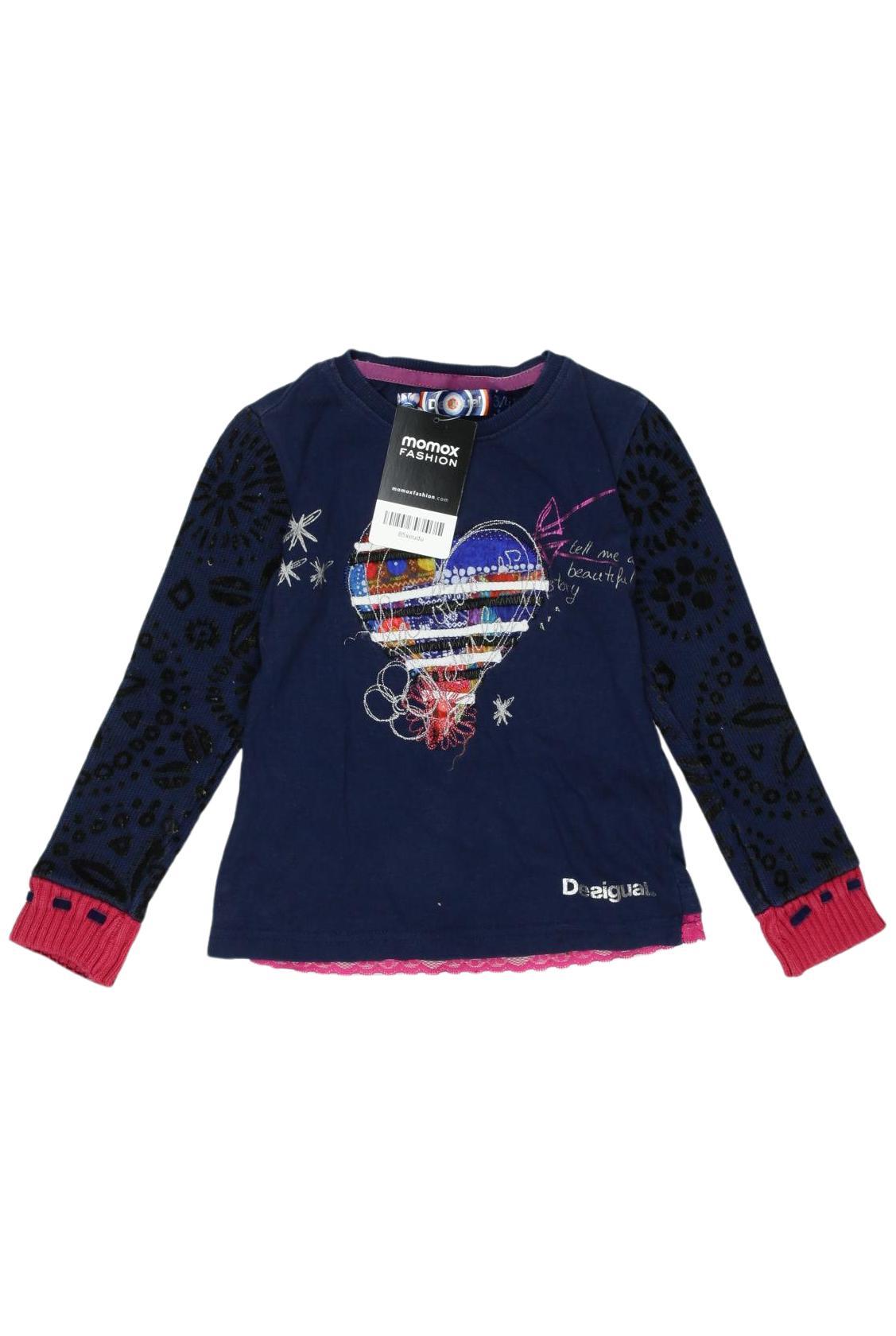 

Desigual Damen Langarmshirt, marineblau, Gr. 110
