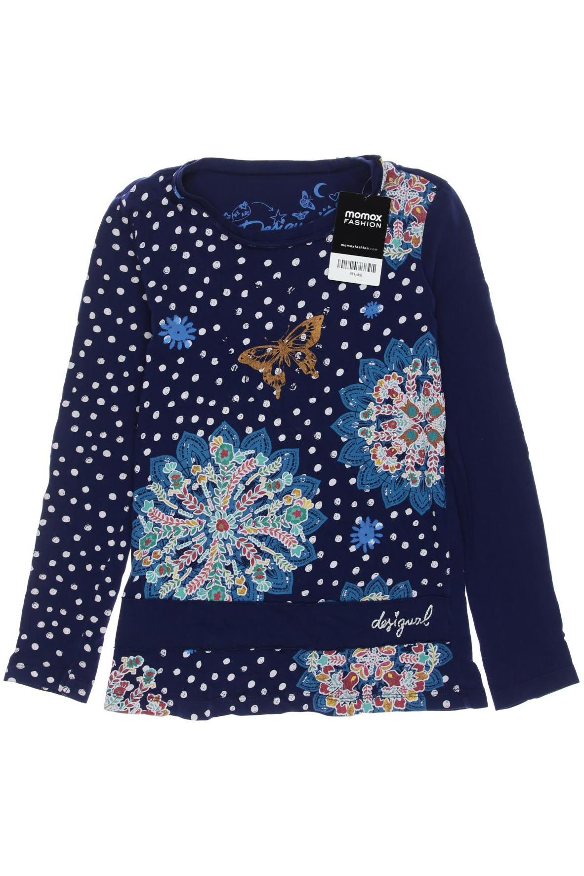 

Desigual Damen Langarmshirt, marineblau, Gr. 140