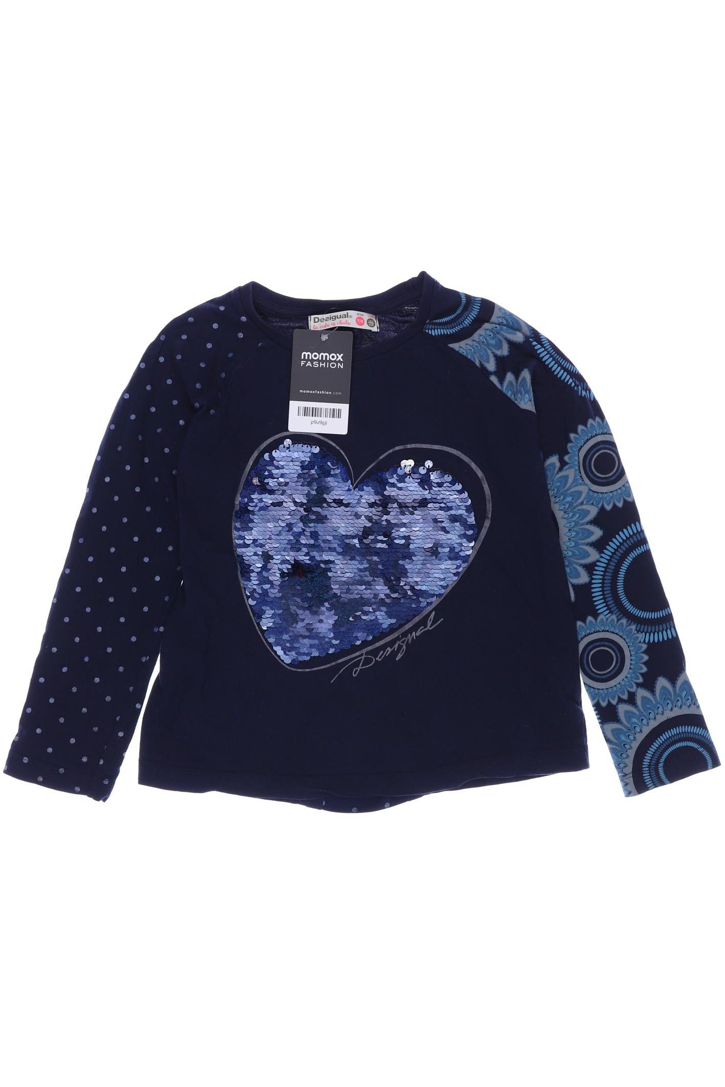 

Desigual Damen Langarmshirt, marineblau, Gr. 122