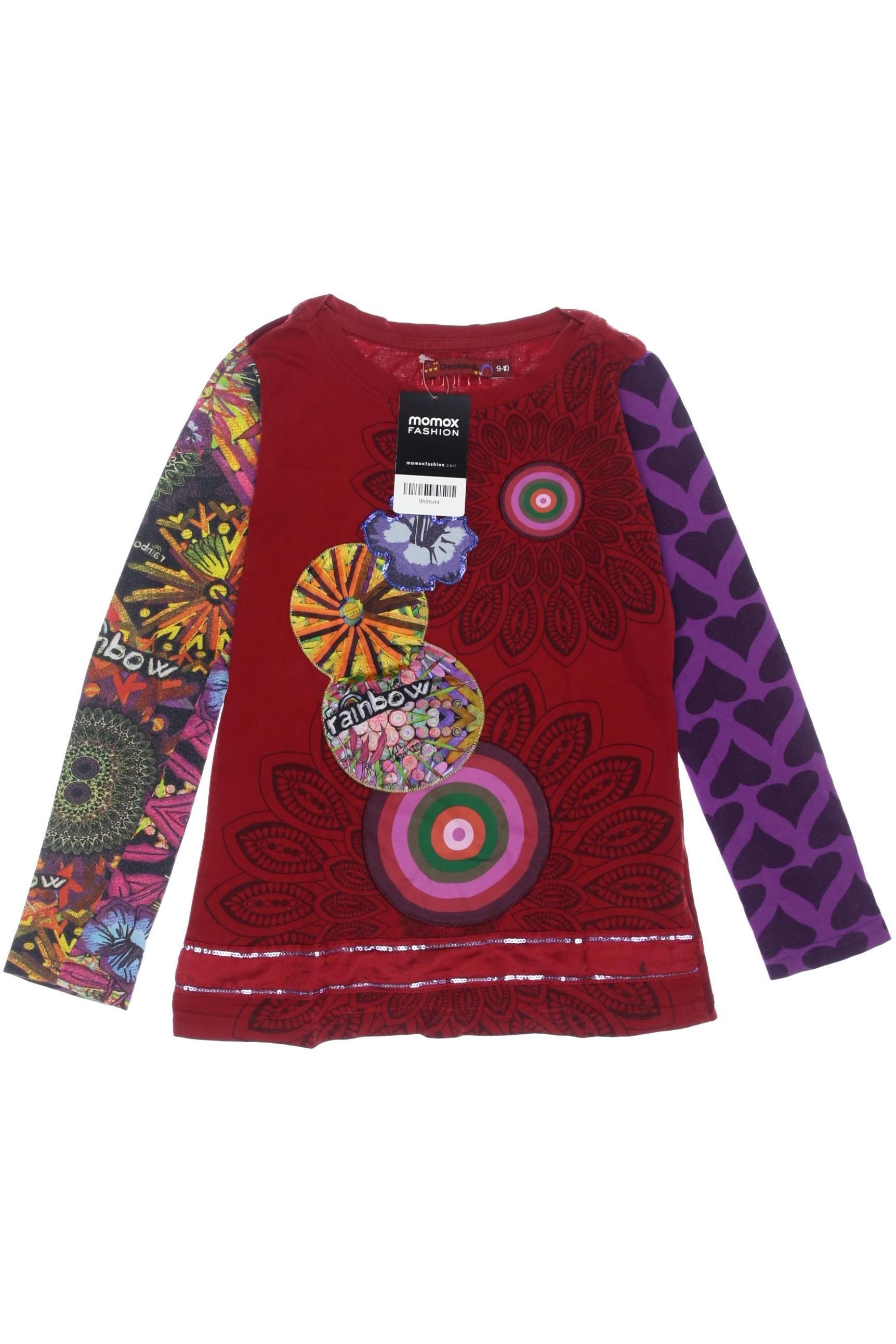 

Desigual Damen Langarmshirt, rot, Gr. 140