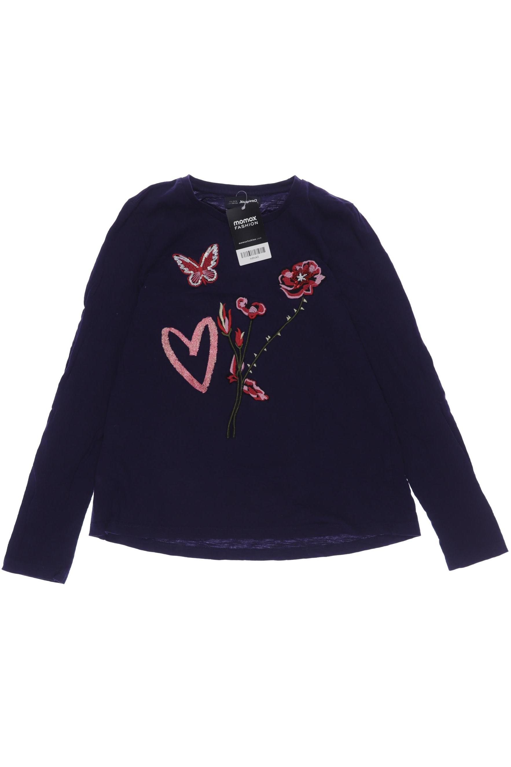 

Desigual Damen Langarmshirt, marineblau, Gr. 158