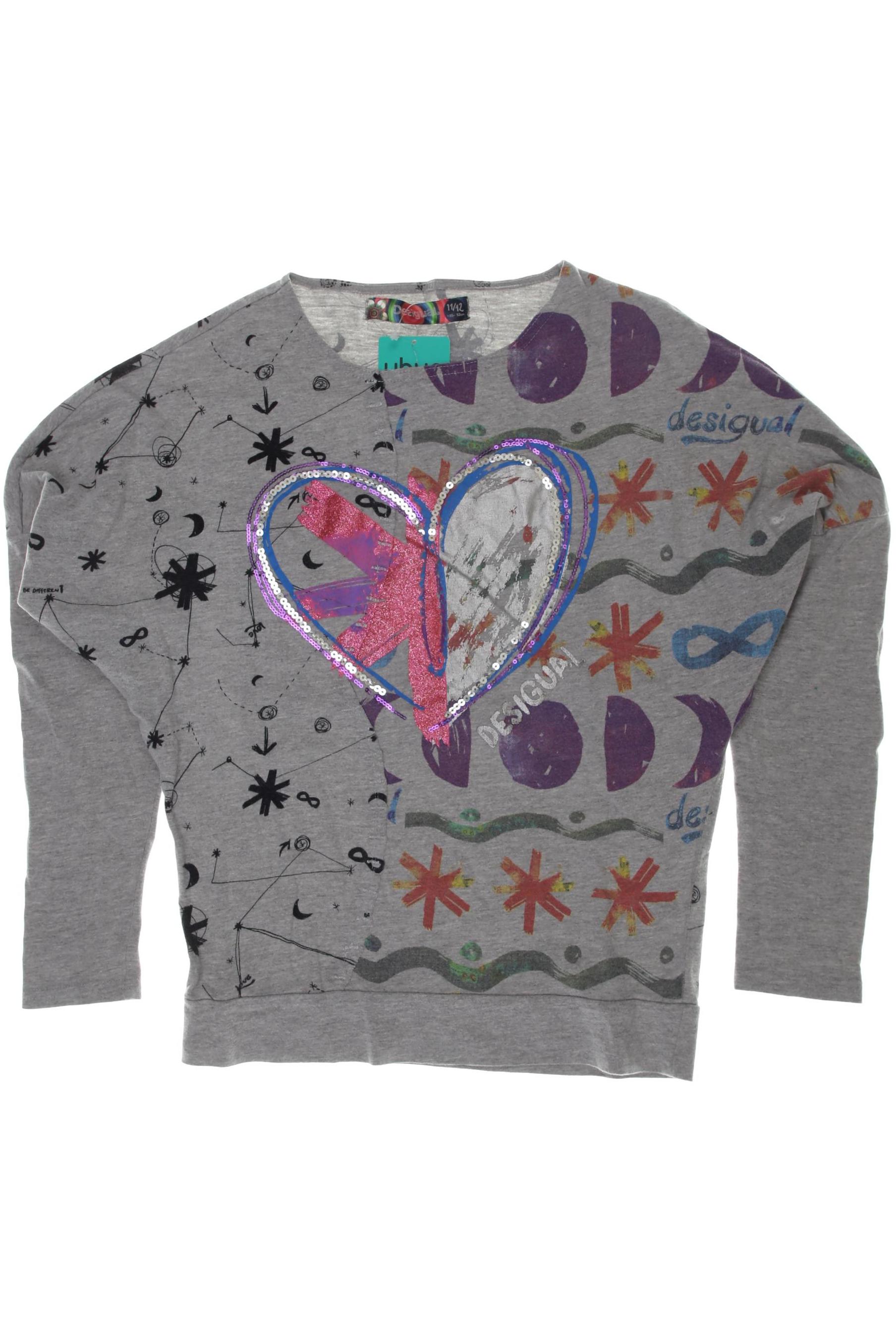 

Desigual Damen Langarmshirt, grau, Gr. 146