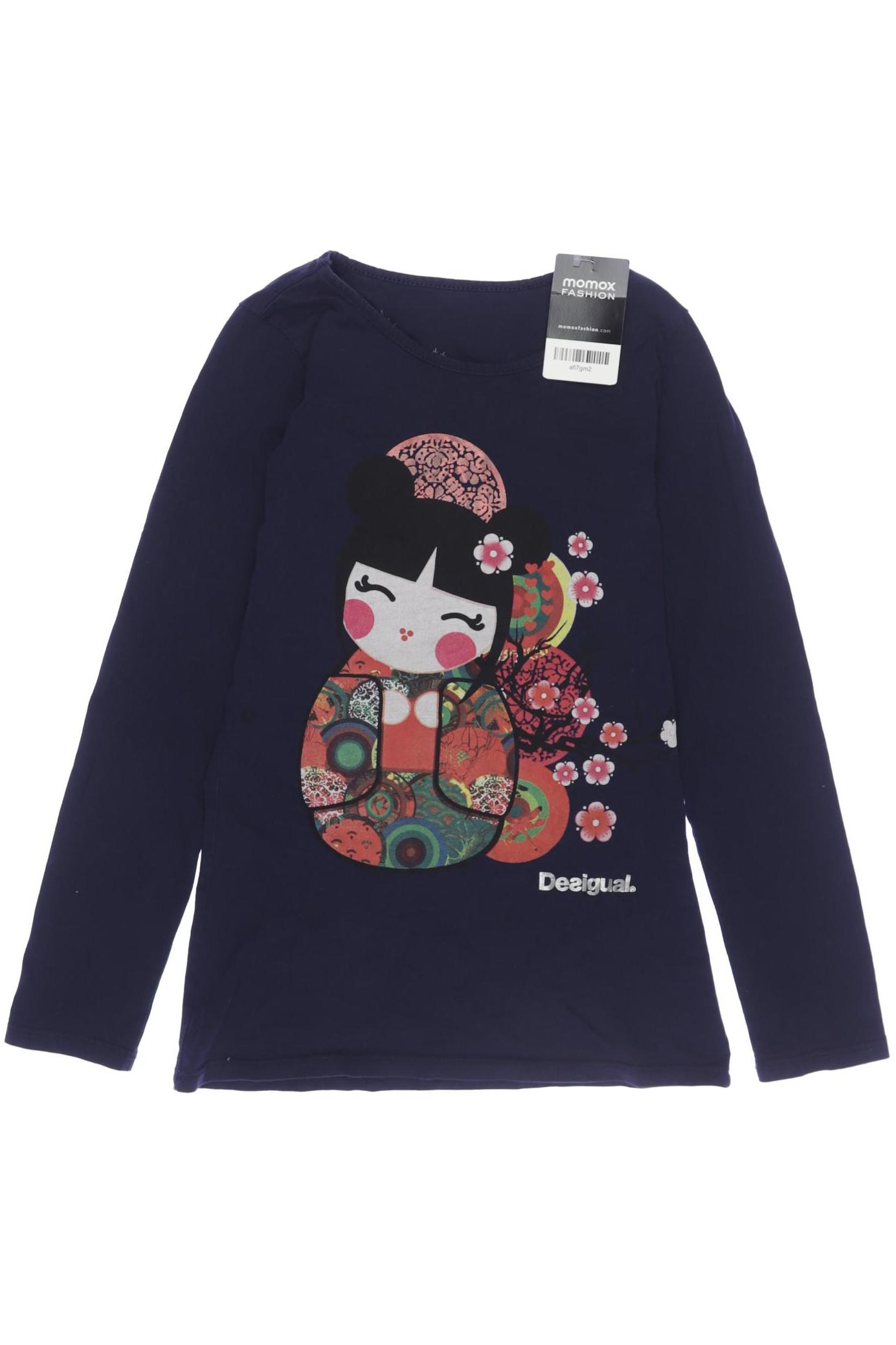 

Desigual Damen Langarmshirt, marineblau, Gr. 146