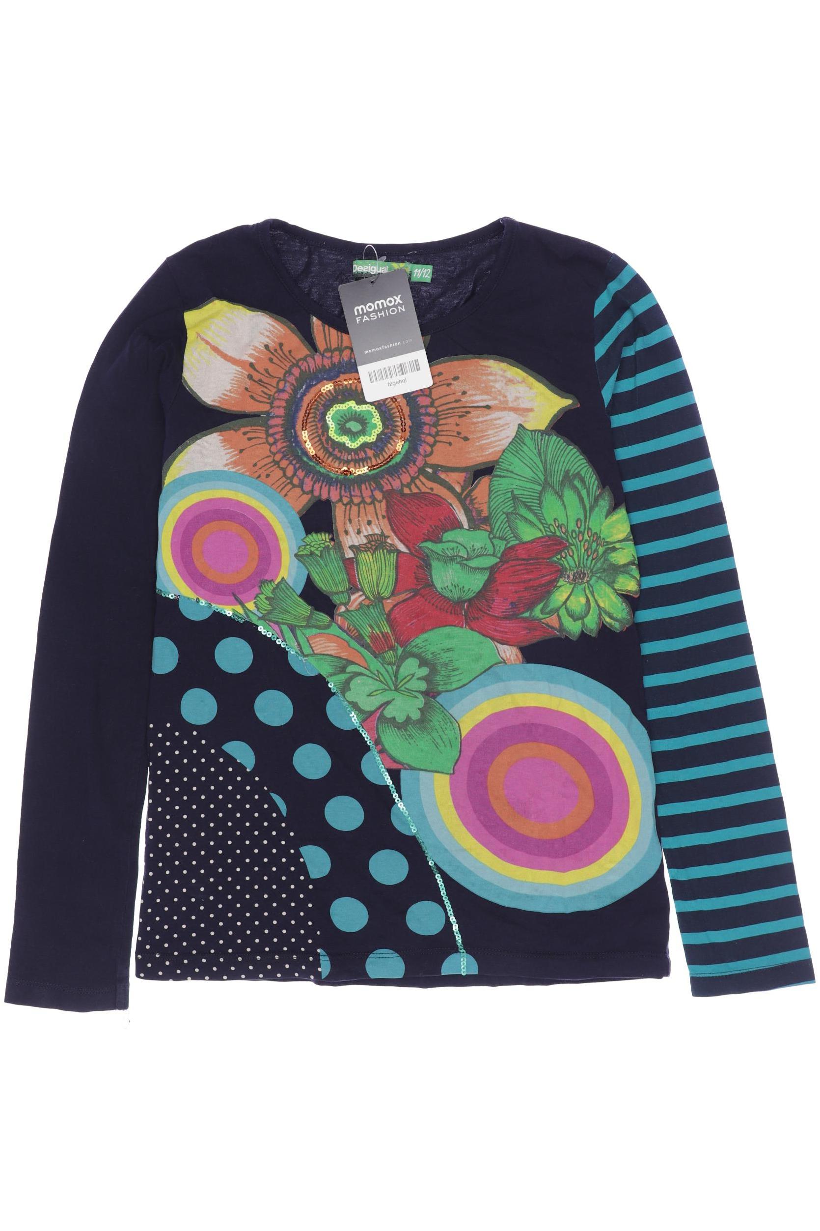 

Desigual Damen Langarmshirt, marineblau, Gr. 152