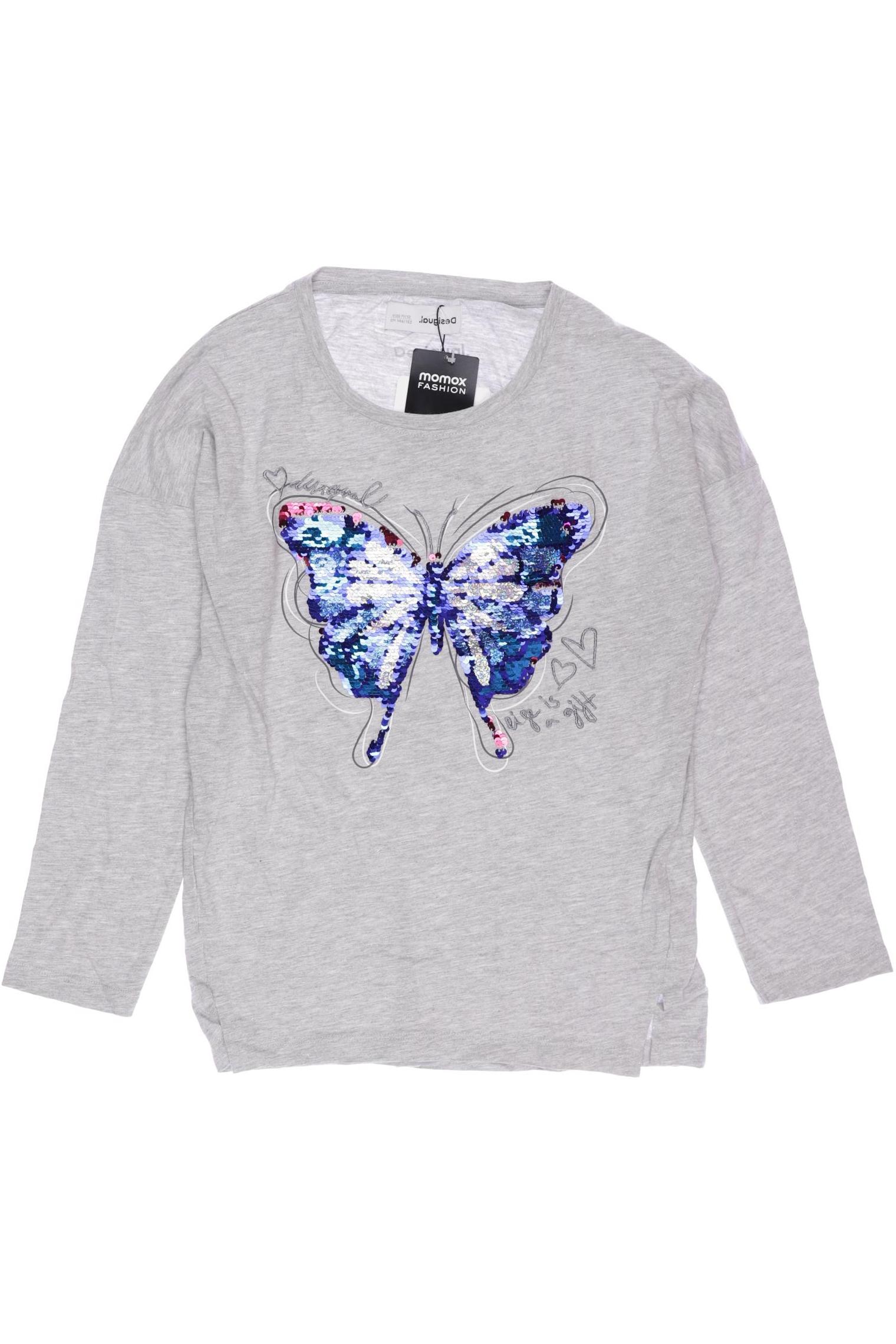 

Desigual Damen Langarmshirt, grau, Gr. 146