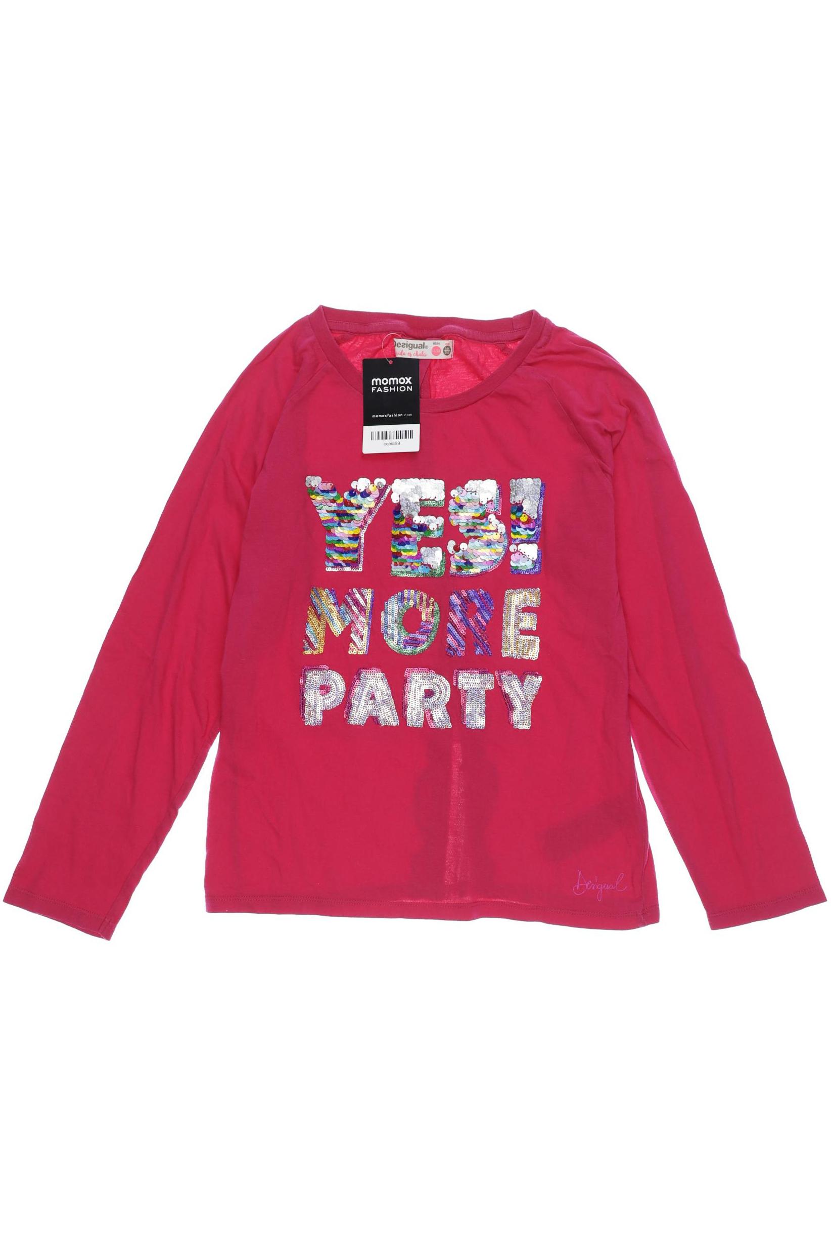 

Desigual Damen Langarmshirt, pink, Gr. 146