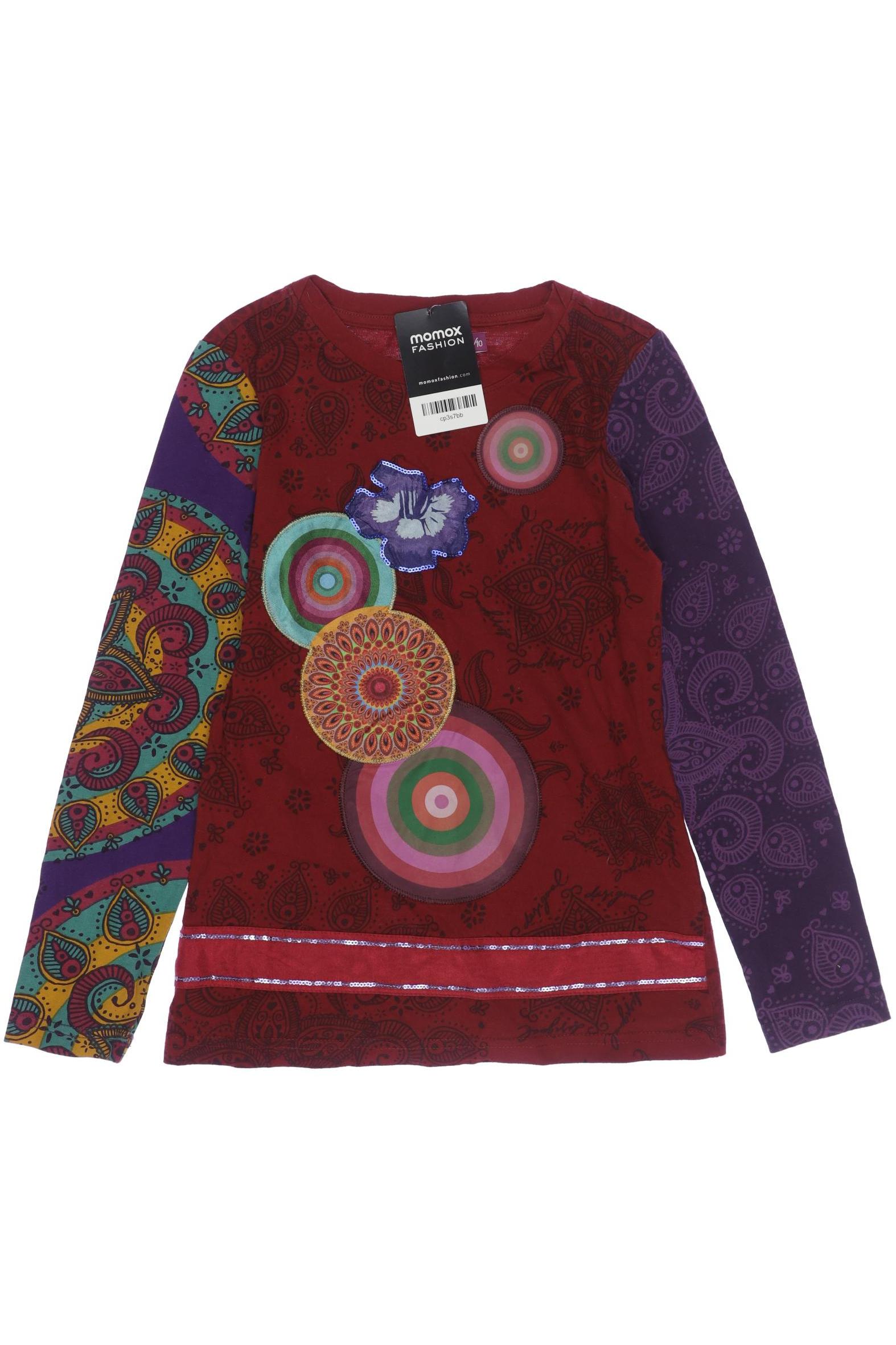

Desigual Damen Langarmshirt, rot, Gr. 140