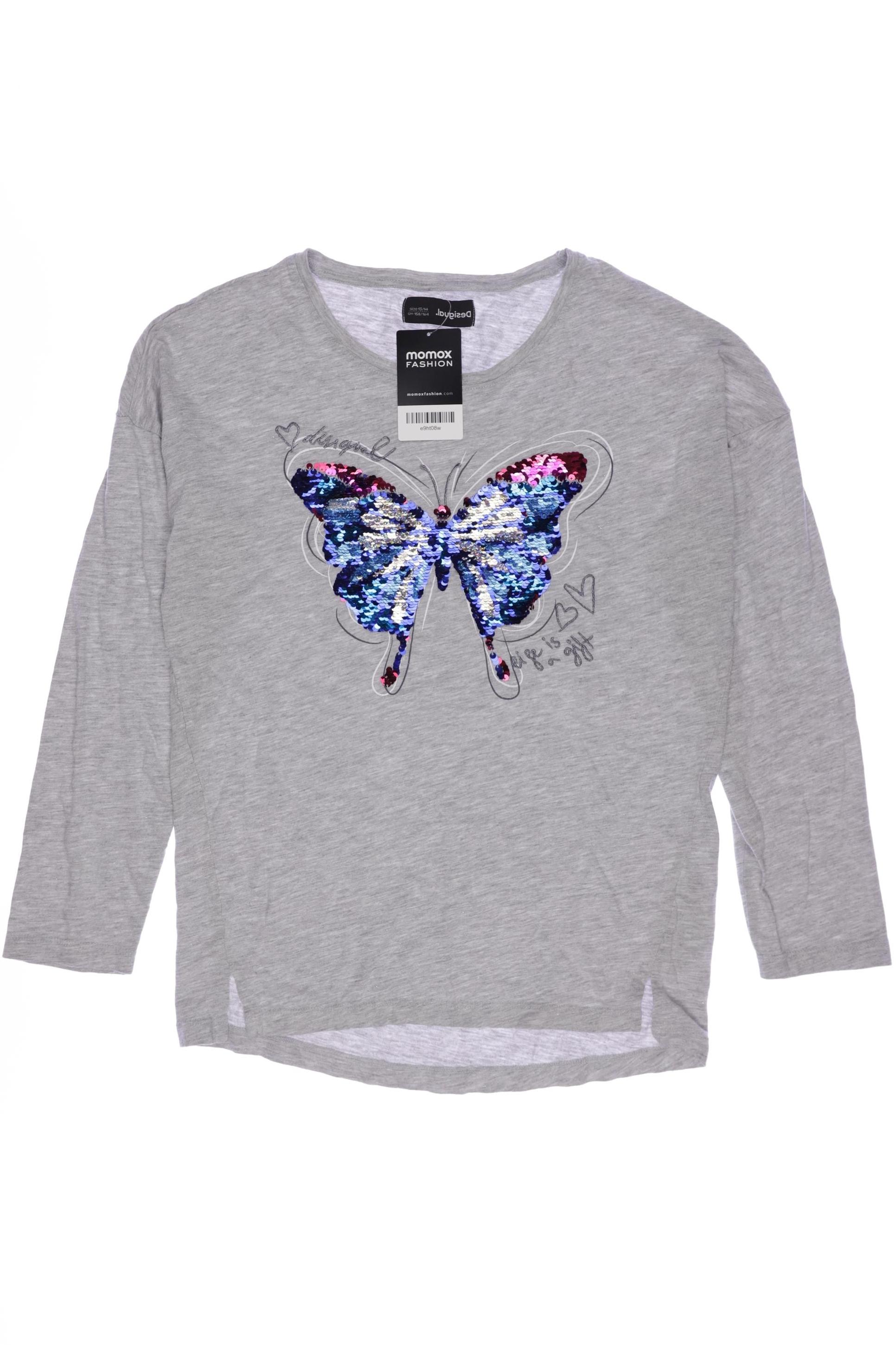 

Desigual Damen Langarmshirt, grau, Gr. 158/164
