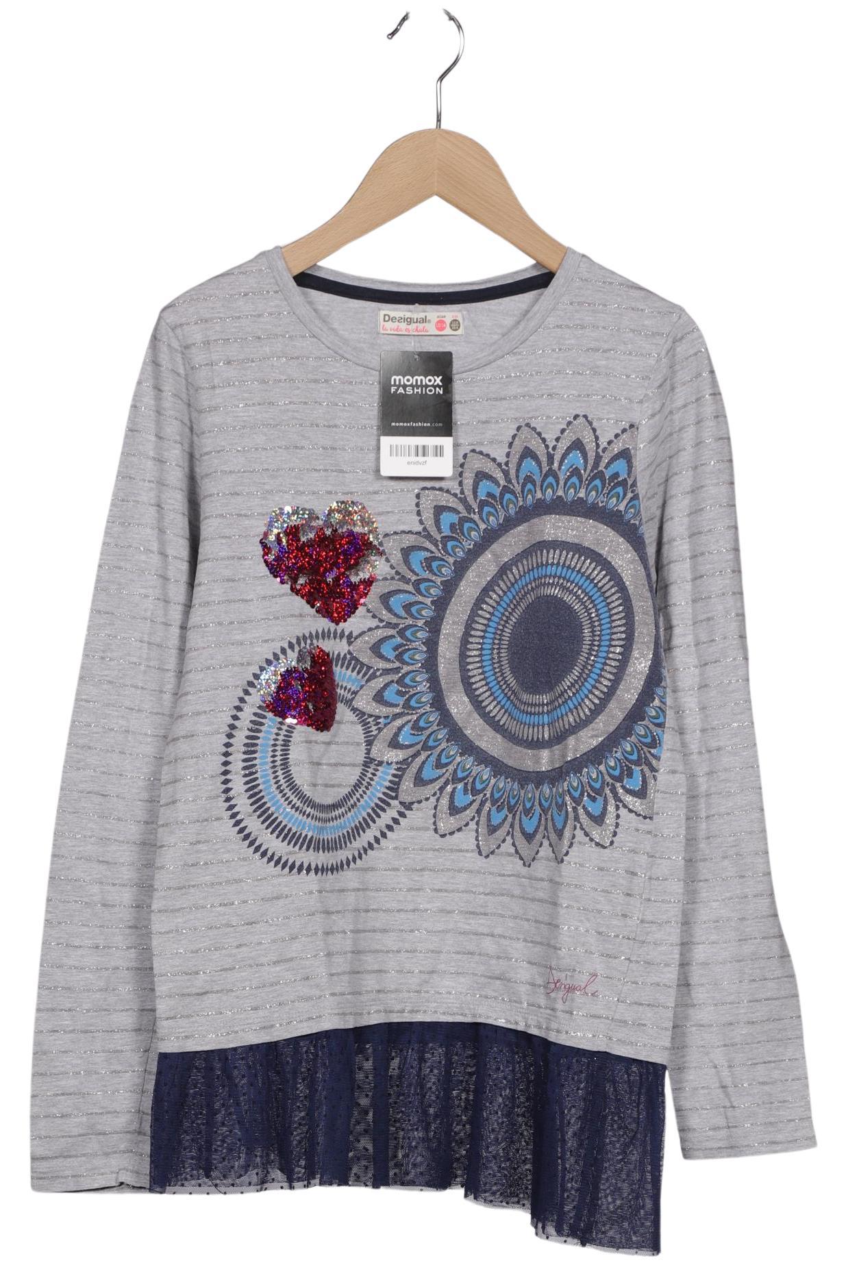 

Desigual Damen Langarmshirt, grau, Gr. 158/164