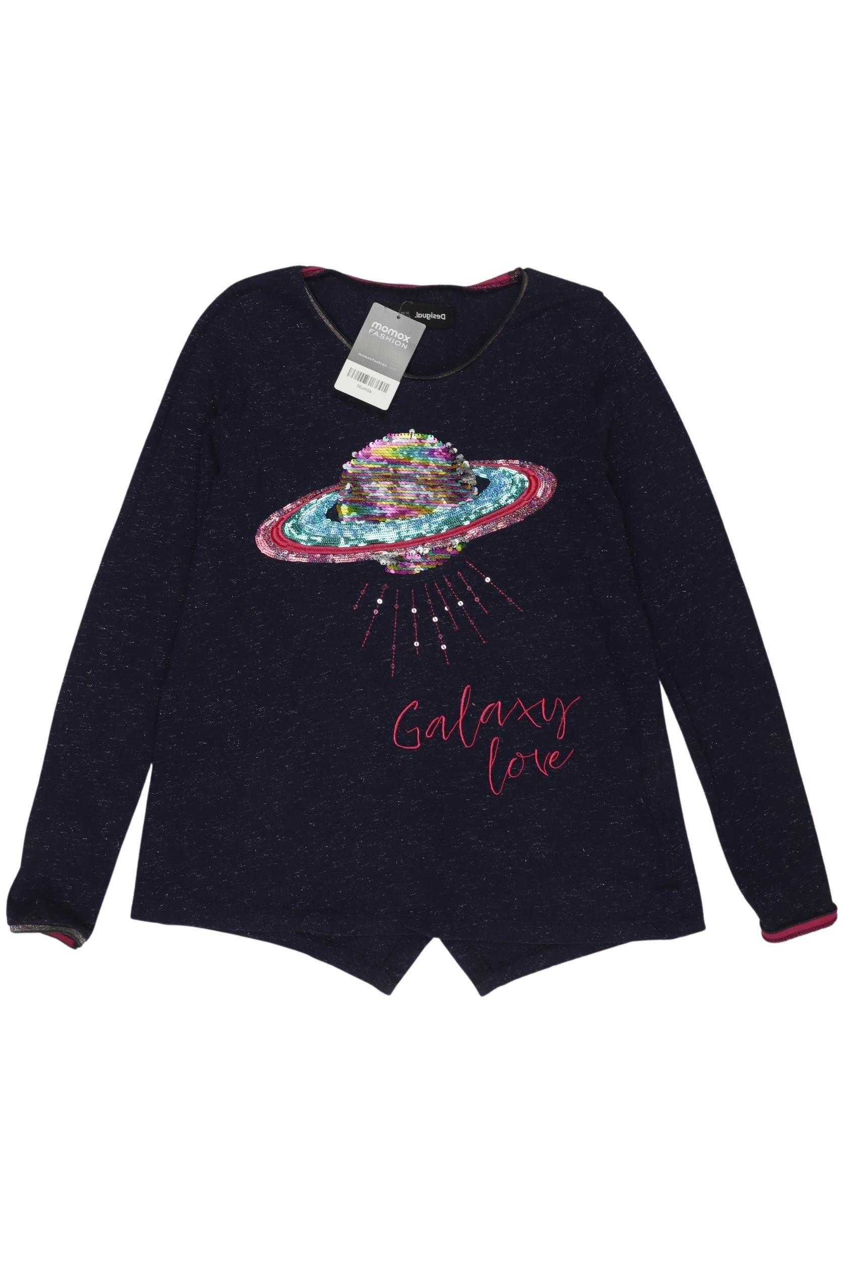 

Desigual Damen Langarmshirt, marineblau, Gr. 158/164