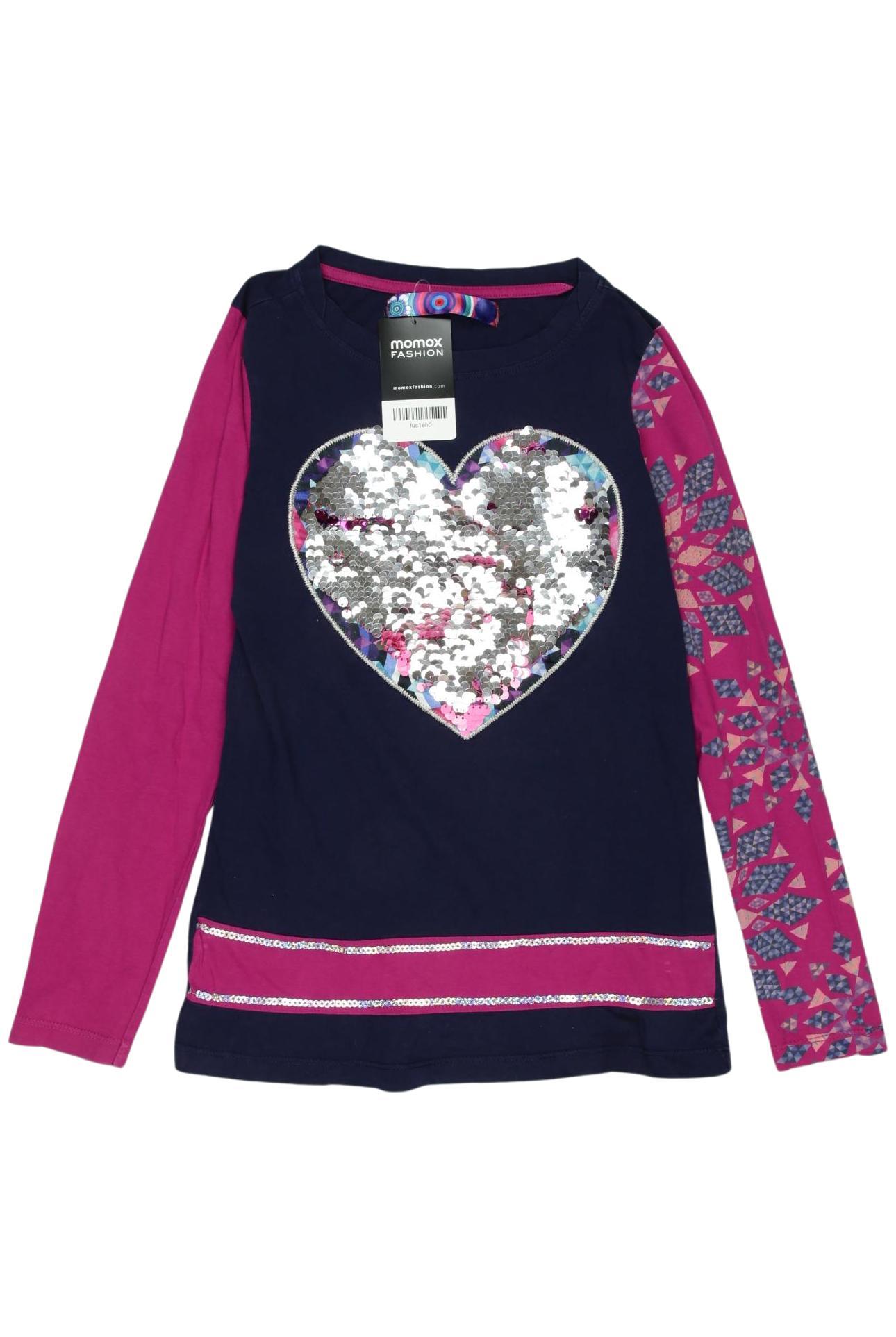 

Desigual Damen Langarmshirt, marineblau, Gr. 140