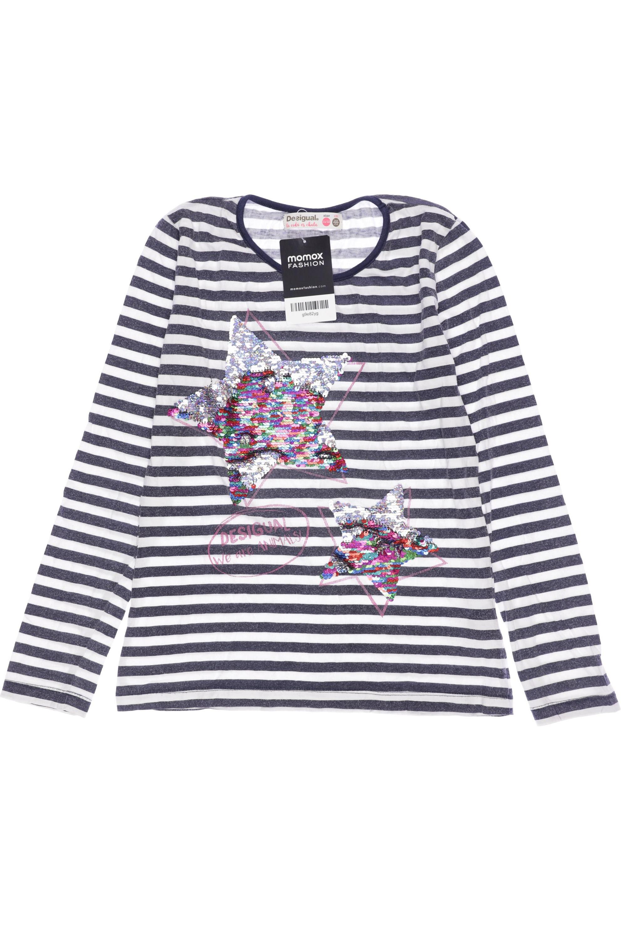 

Desigual Damen Langarmshirt, blau, Gr. 146