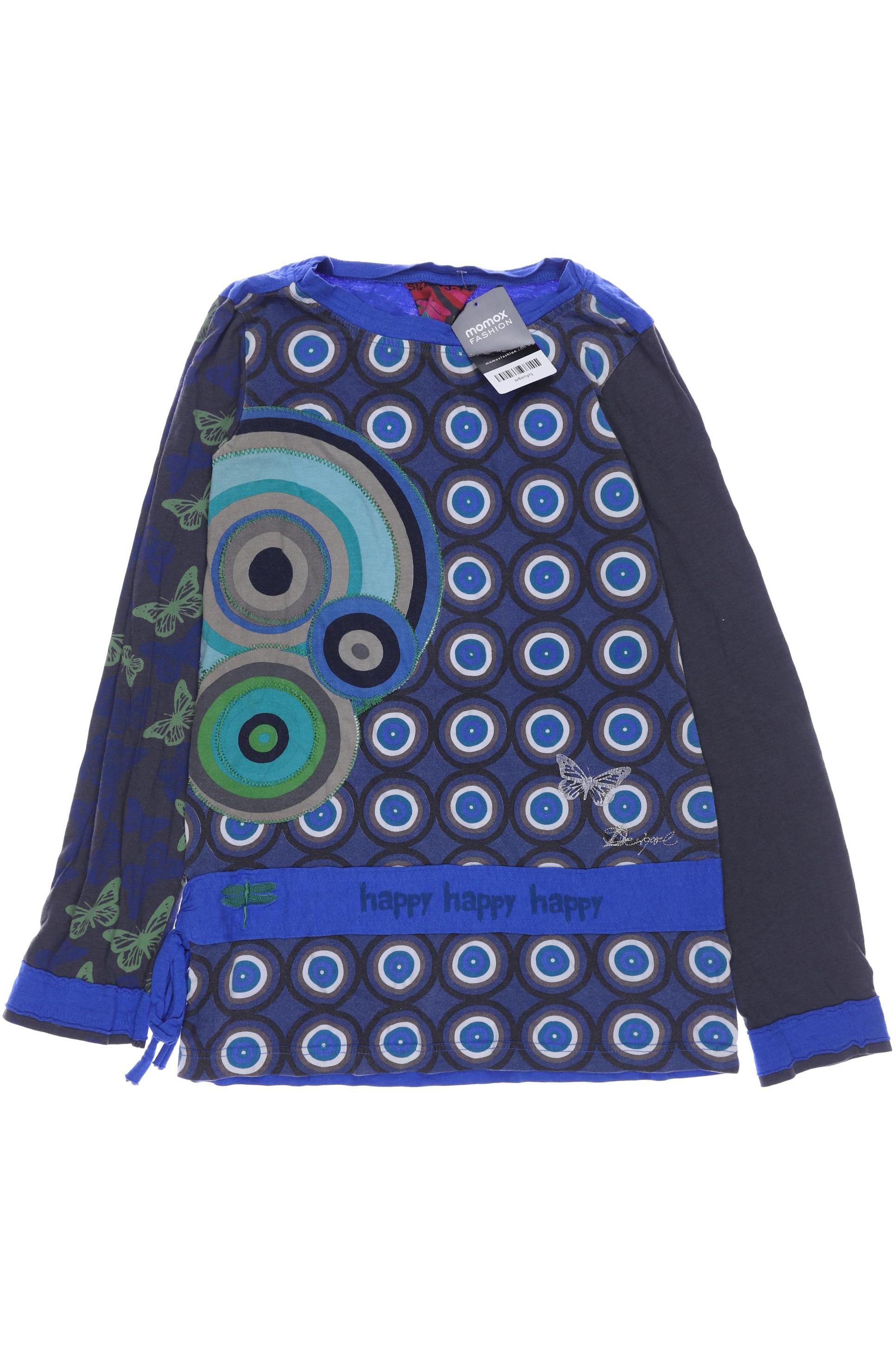 

Desigual Damen Langarmshirt, blau, Gr. 164
