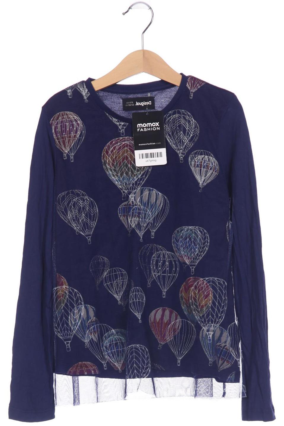 

Desigual Damen Langarmshirt, marineblau, Gr. 140