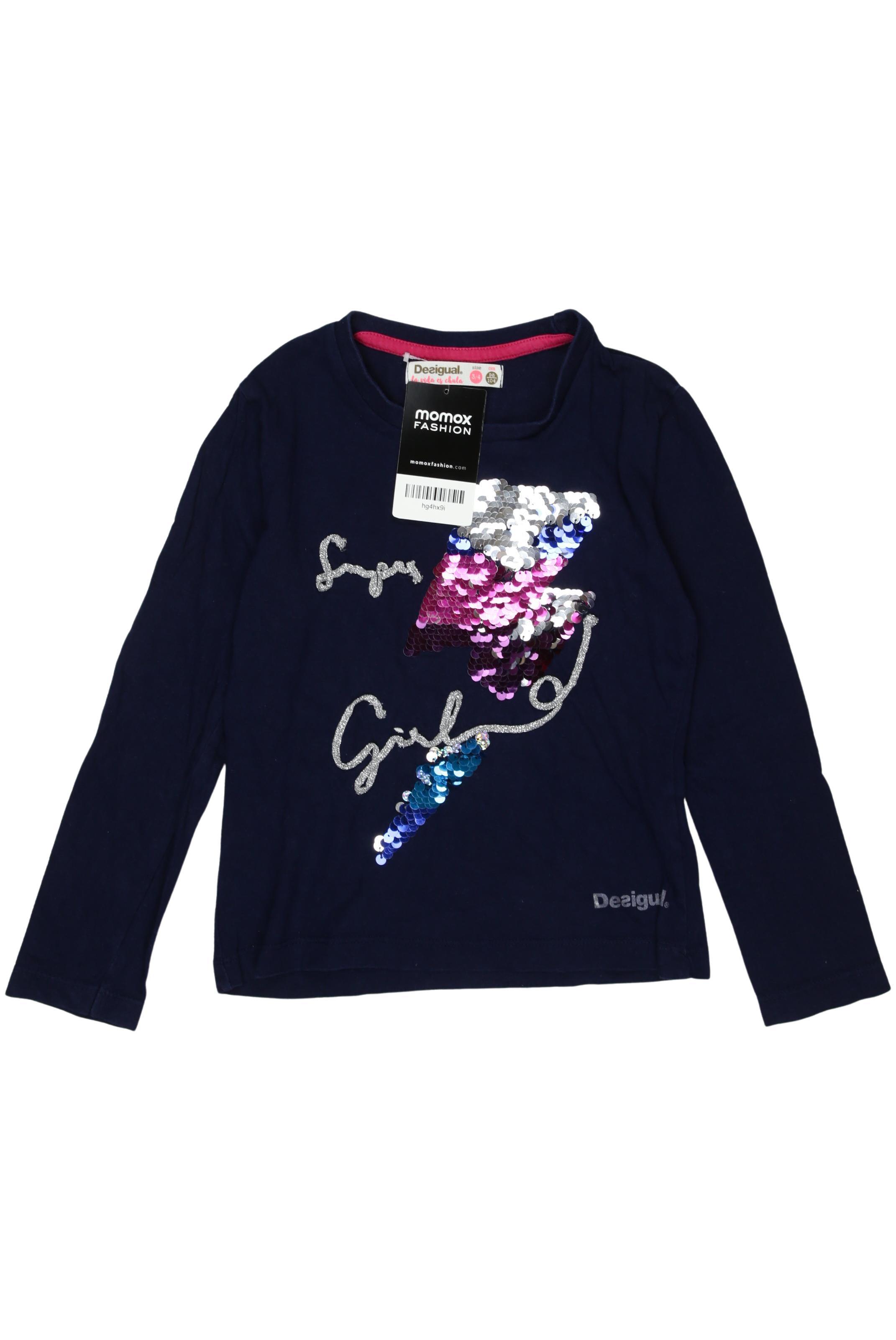 

Desigual Damen Langarmshirt, marineblau, Gr. 98/104