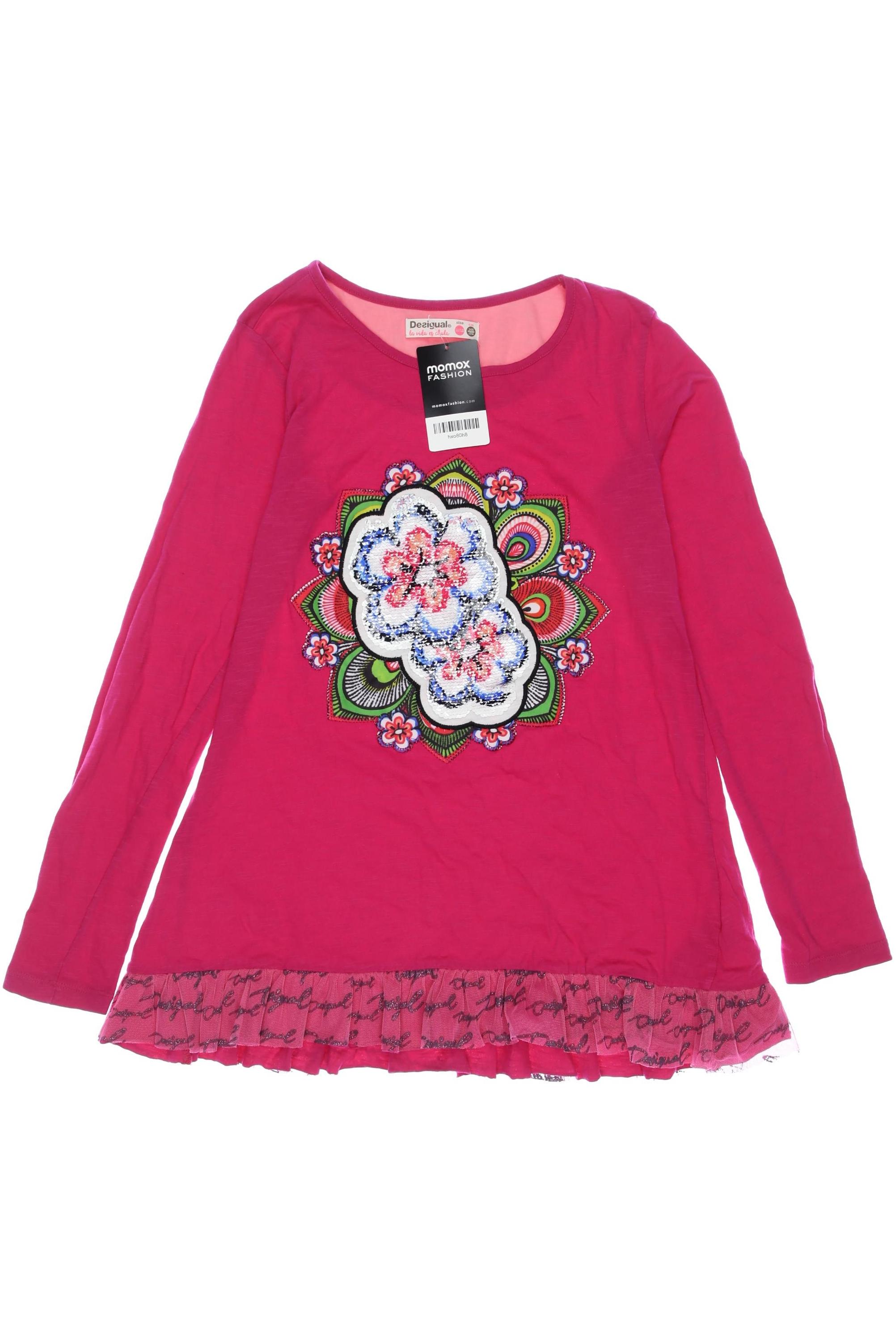 

Desigual Damen Langarmshirt, pink, Gr. 146/152