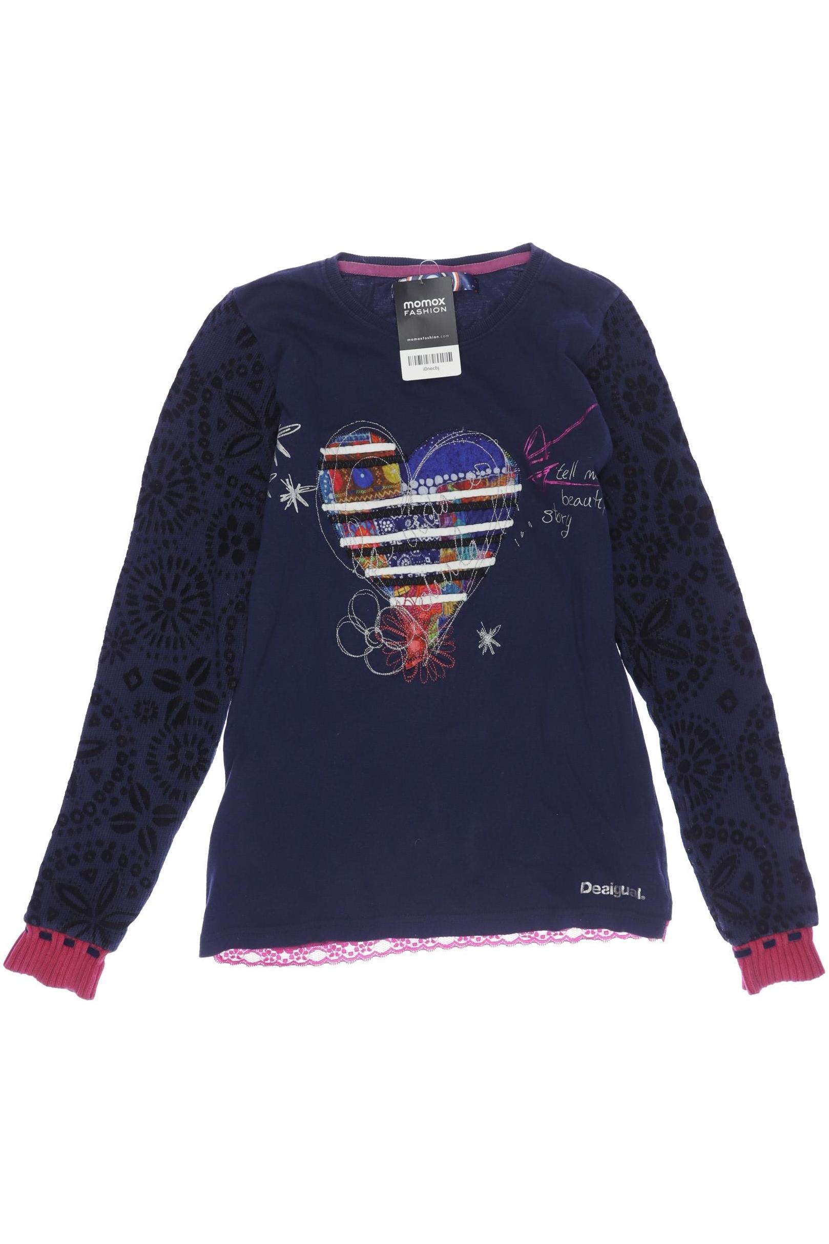 

Desigual Damen Langarmshirt, marineblau, Gr. 164
