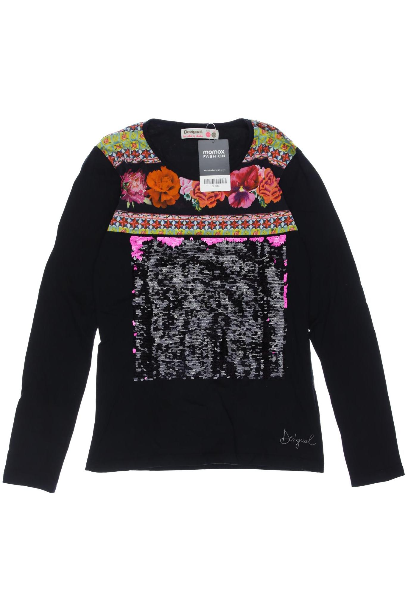 

Desigual Damen Langarmshirt, schwarz, Gr. 158/164