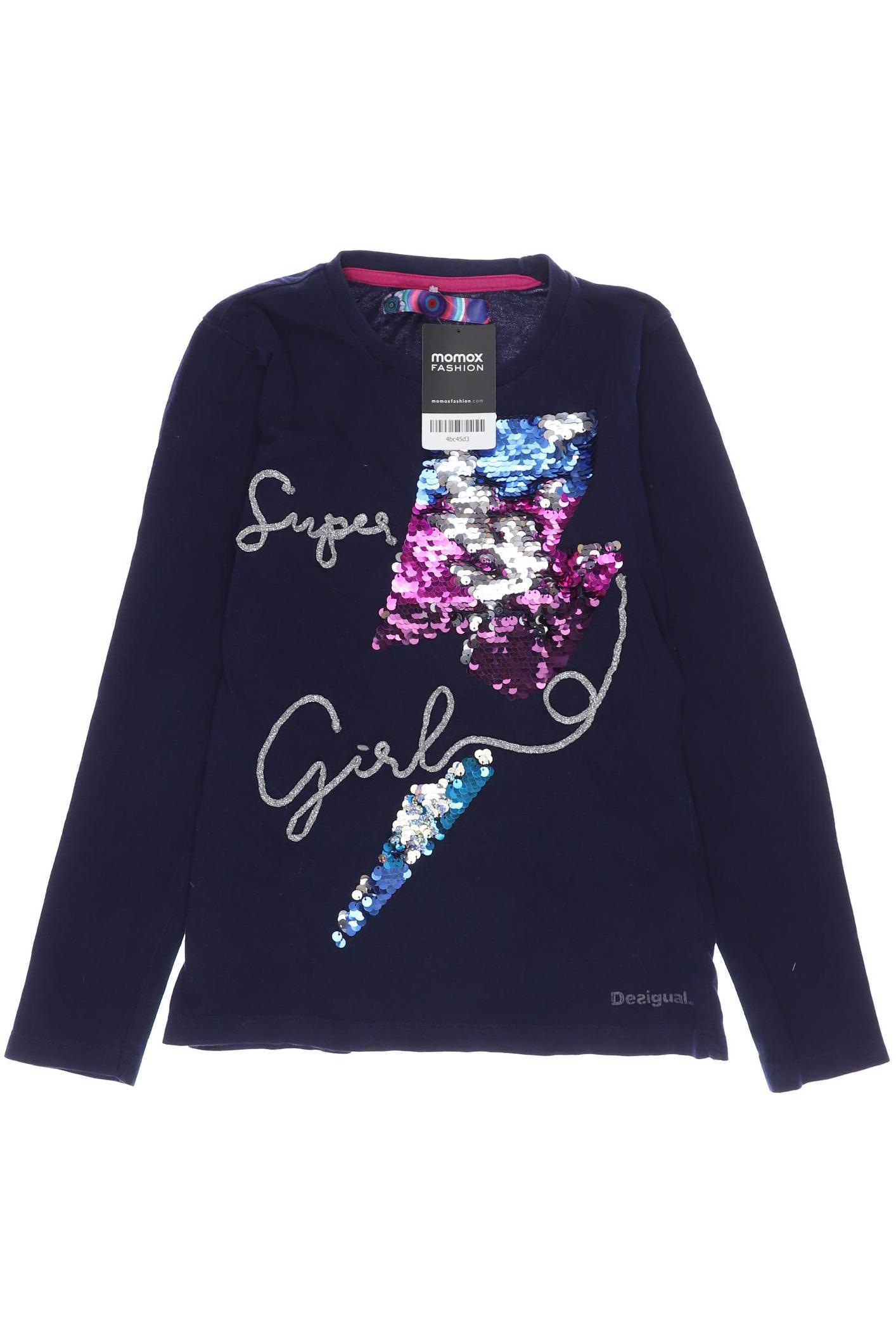 

Desigual Damen Langarmshirt, marineblau, Gr. 146