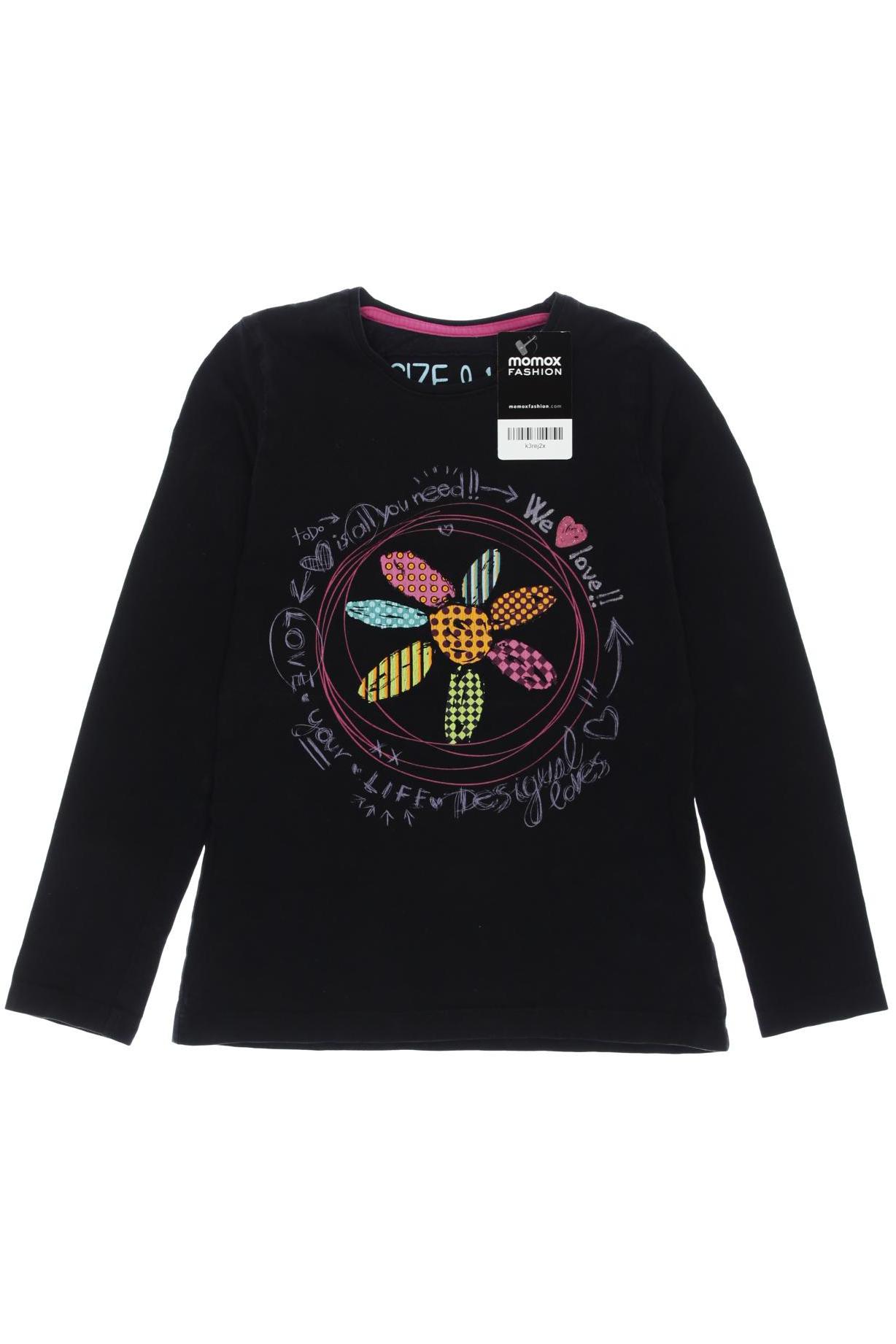 

Desigual Damen Langarmshirt, schwarz, Gr. 140