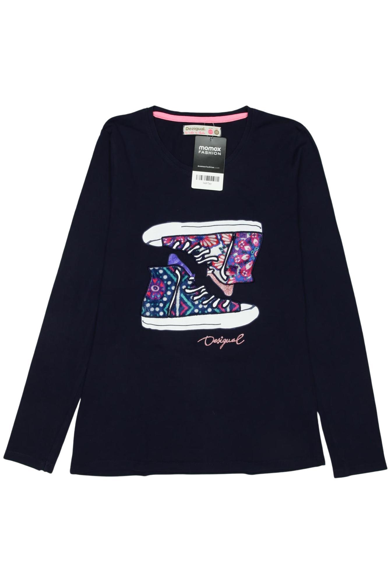 

Desigual Damen Langarmshirt, marineblau, Gr. 146/152