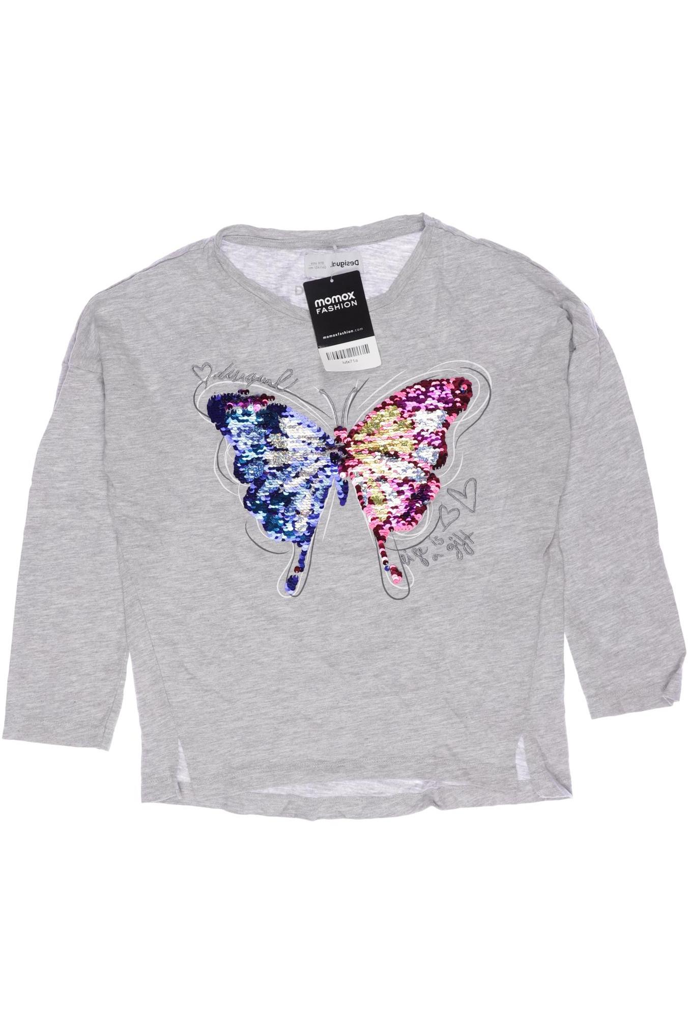 

Desigual Damen Langarmshirt, grau, Gr. 134/140